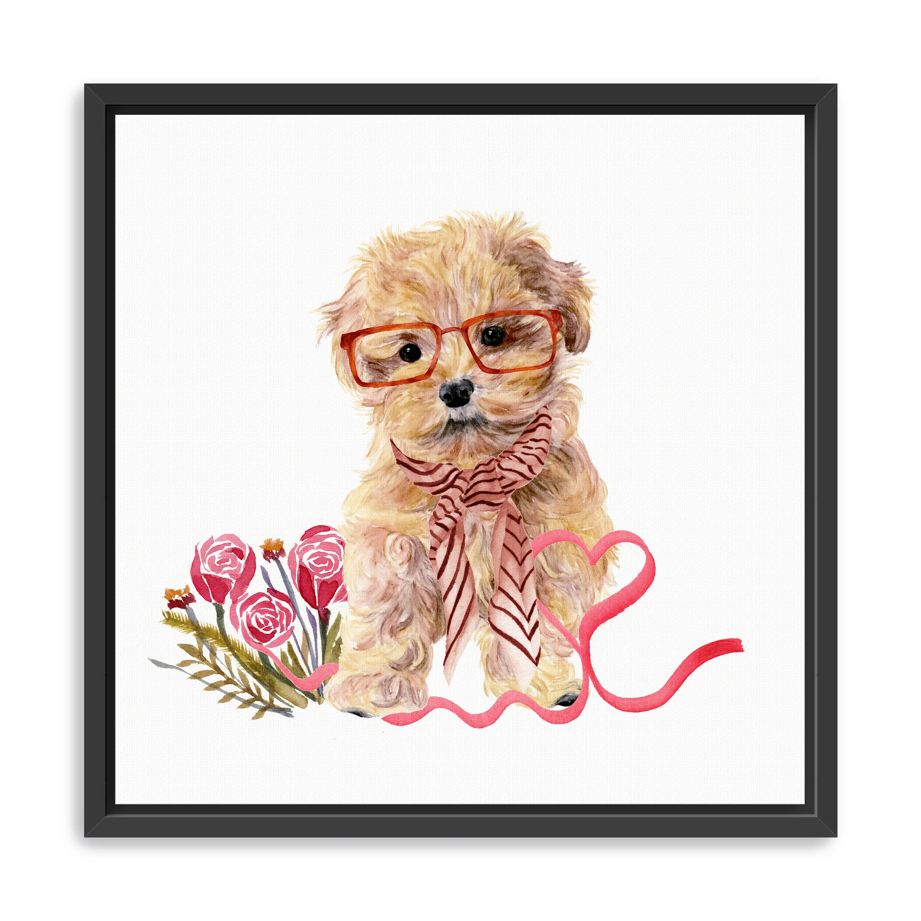 Valentine Puppy II Canvas Giclee - Image 4