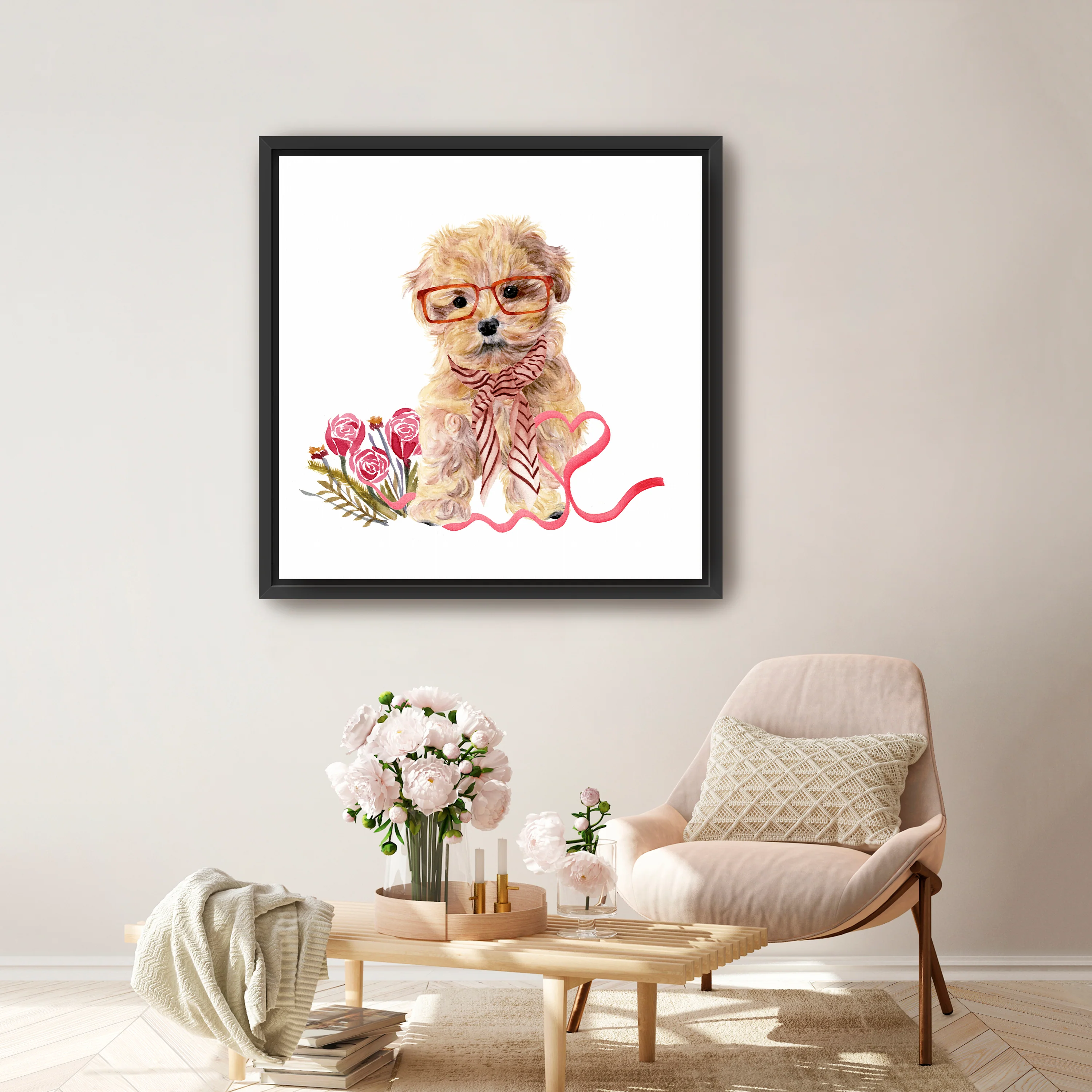 Valentine Puppy II Canvas Giclee - Image 5