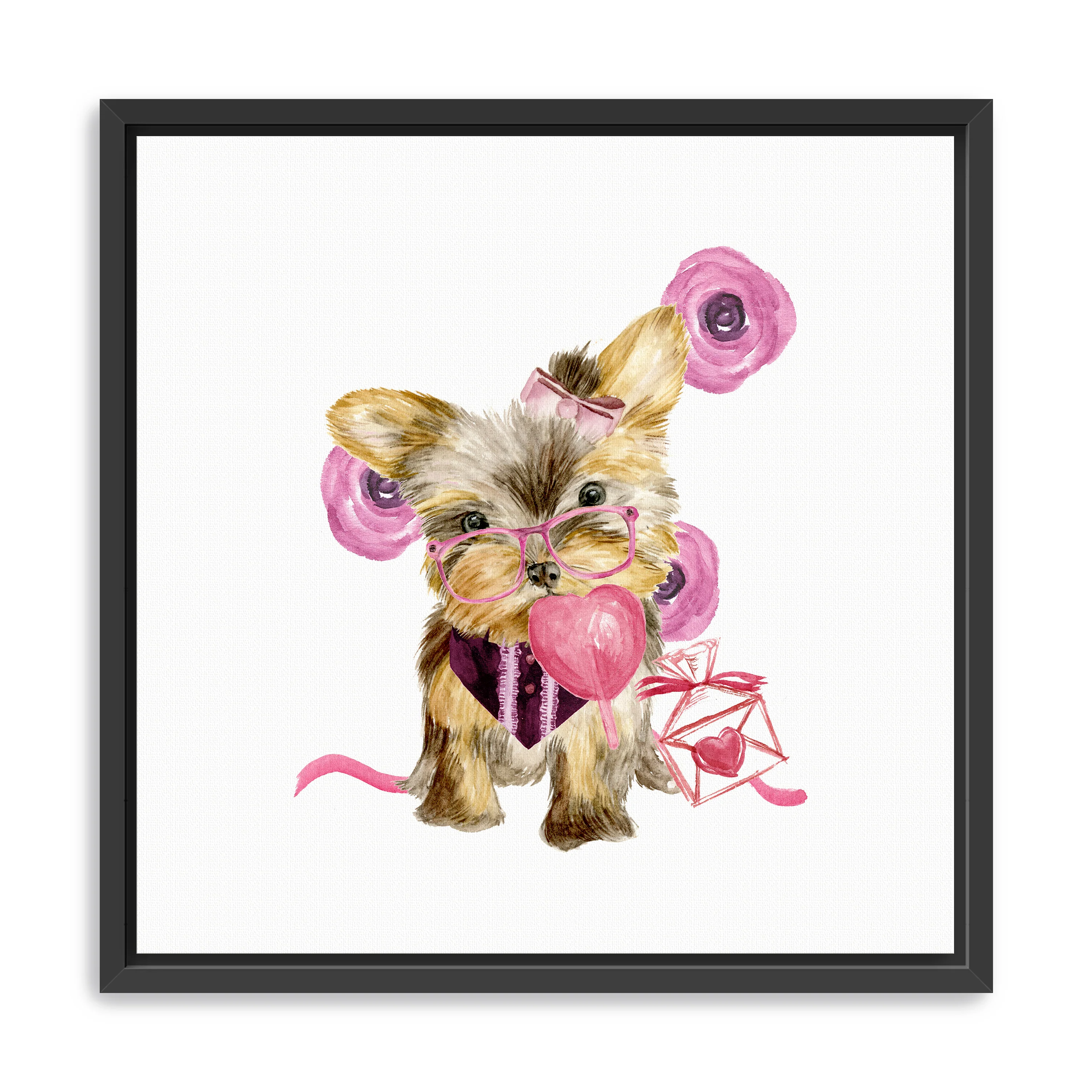 Valentine Puppy VI Canvas Giclee - Image 4