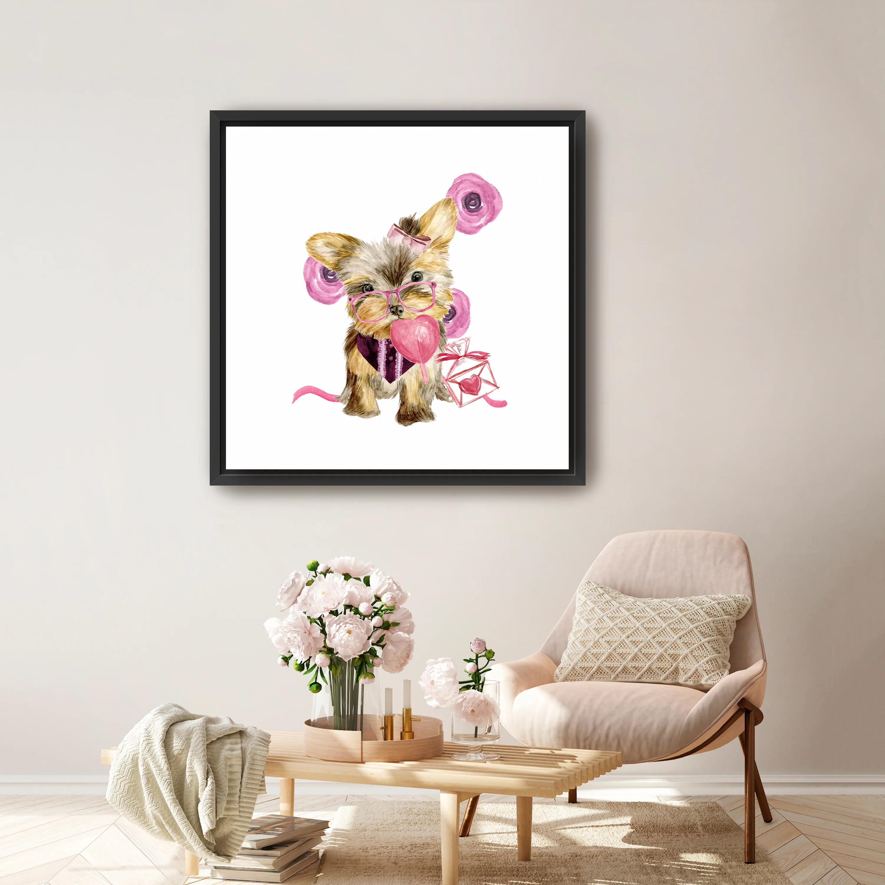Valentine Puppy VI Canvas Giclee - Image 5
