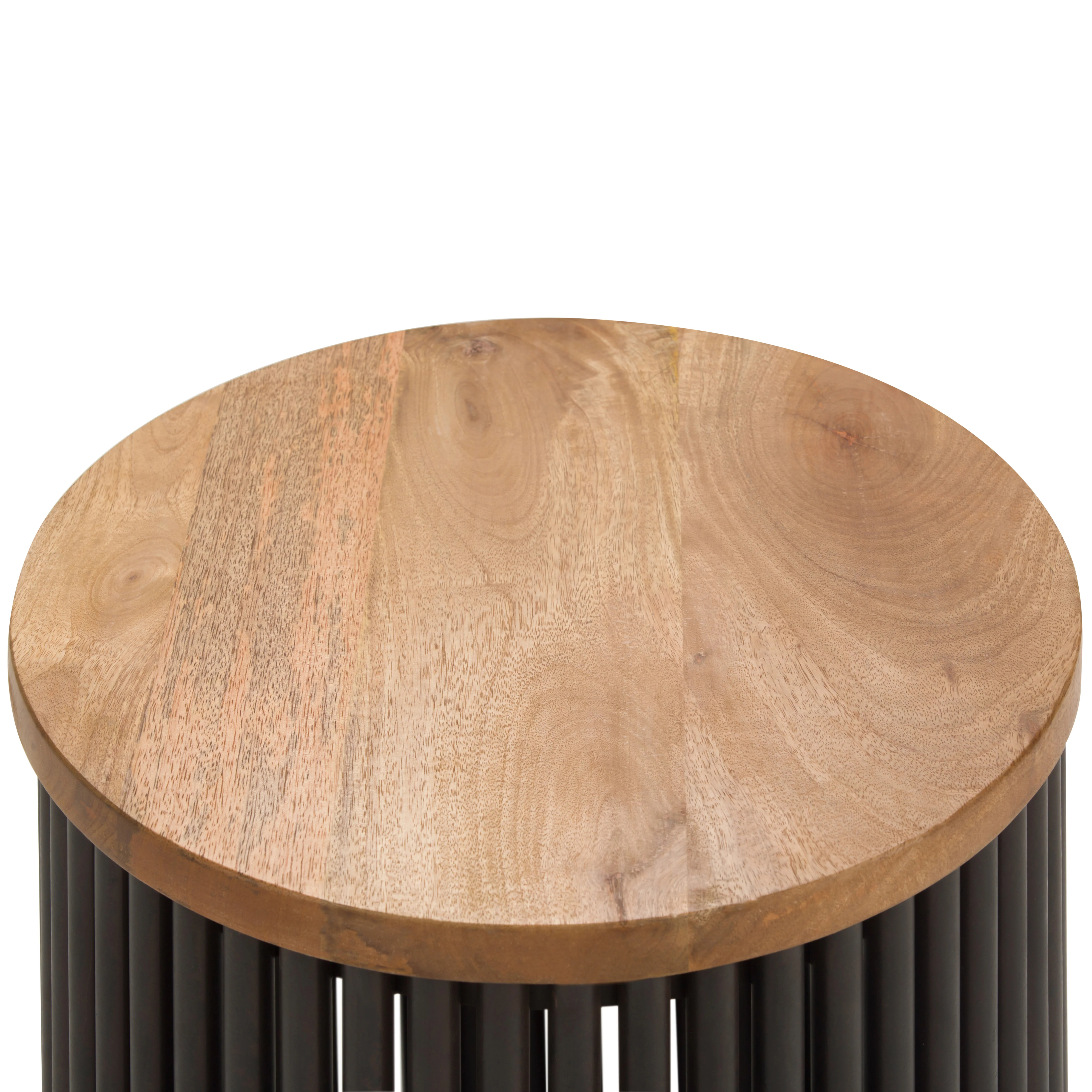 Valiant Cylinder-Shaped Accent Table with Pipe Design Base - Image 7