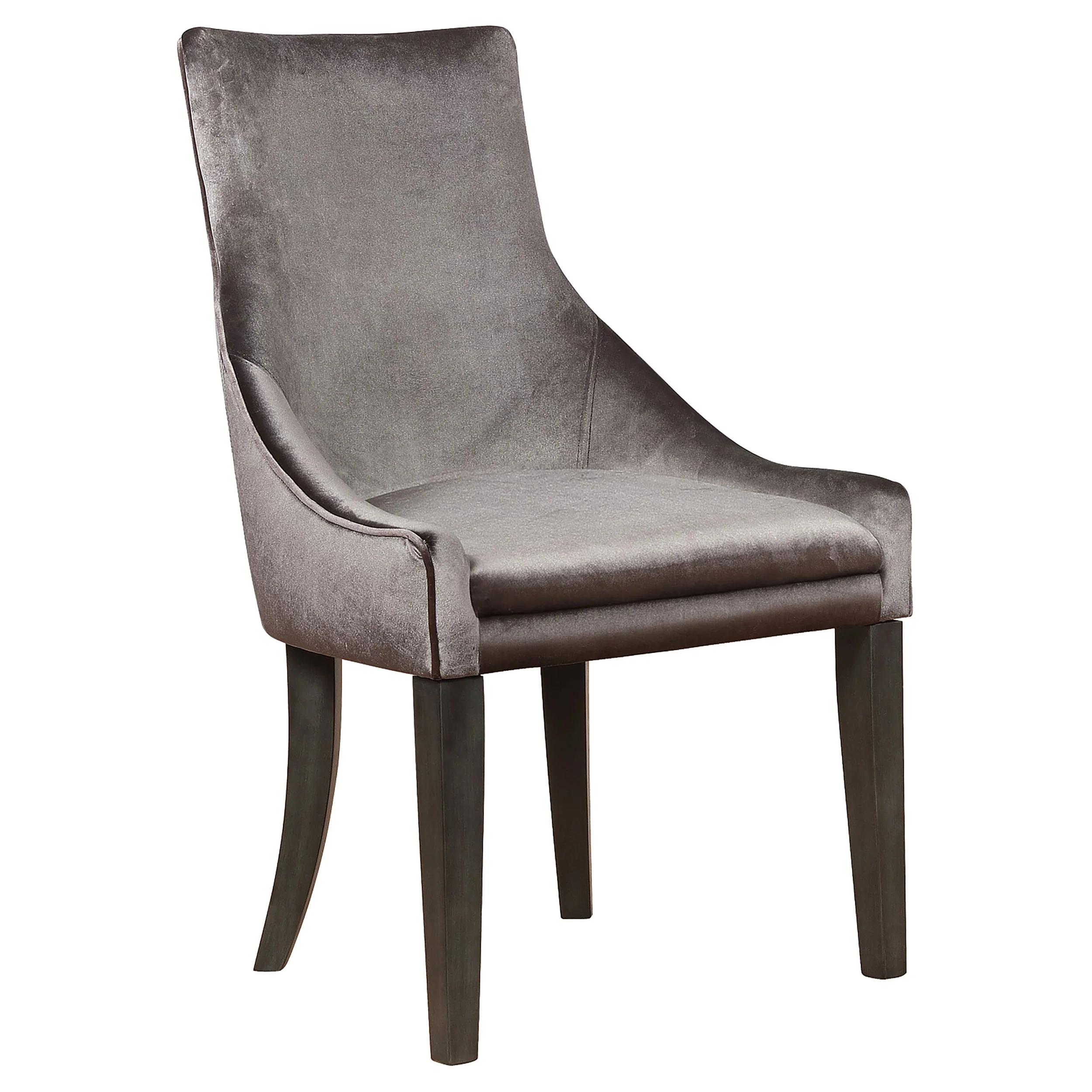 Vallerie Antique Noir and Grey Dining Set with Upholstered Dining Chairs - Image 27