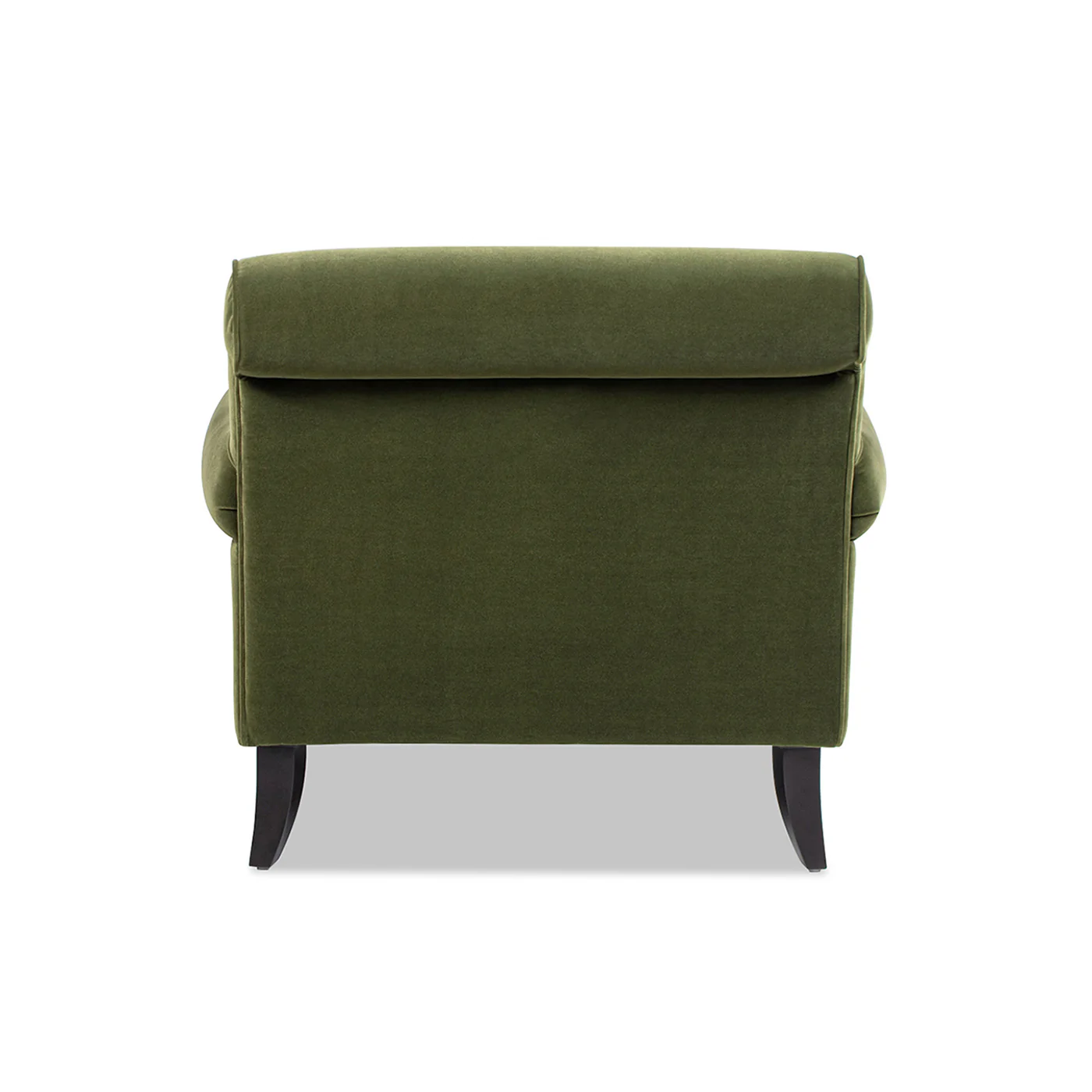 Velvet Chaise Lounge with Metal Caster and Rolled Arms - Image 5