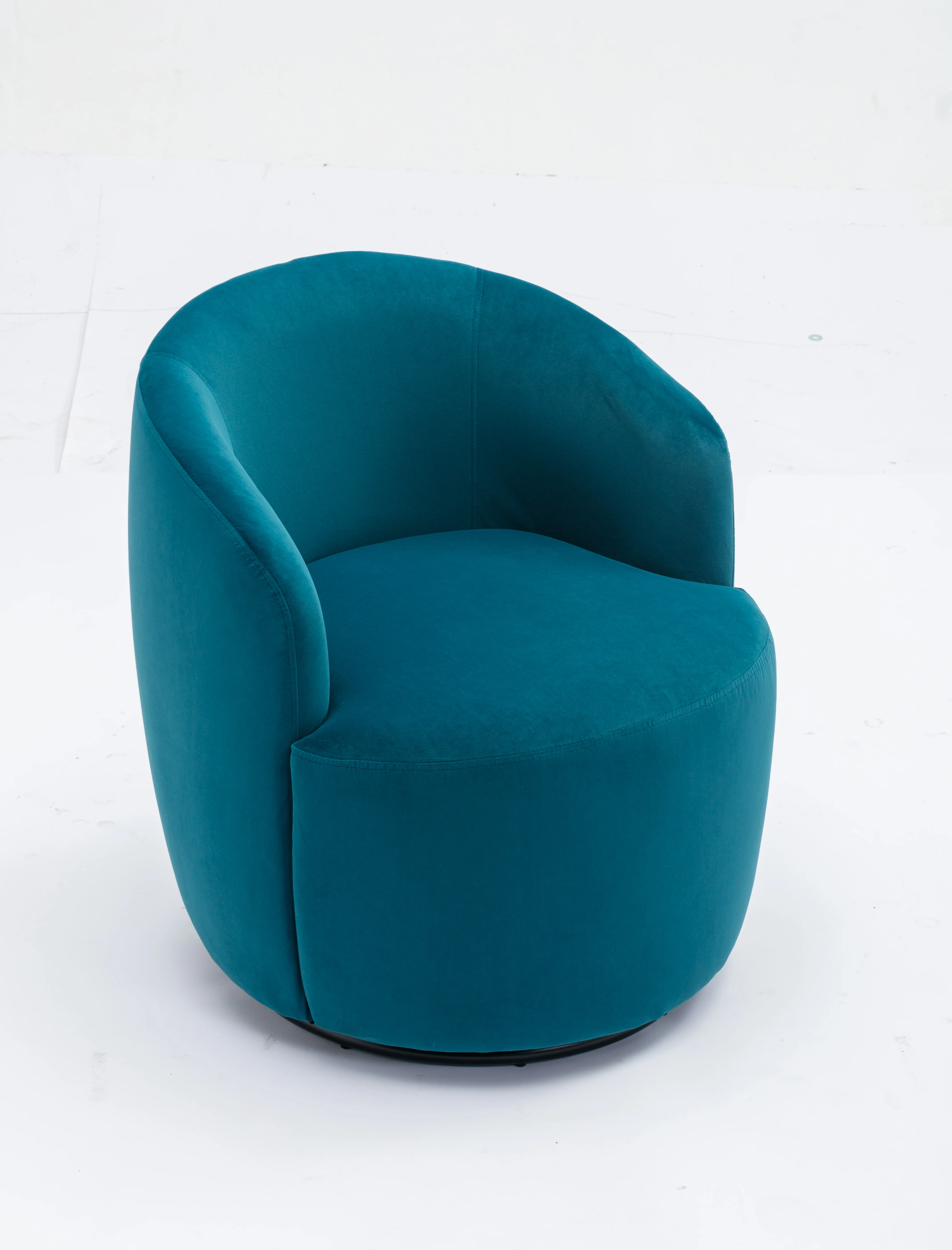 Swivel Barrel Accent Chair with Velvet Fabric - Image 69