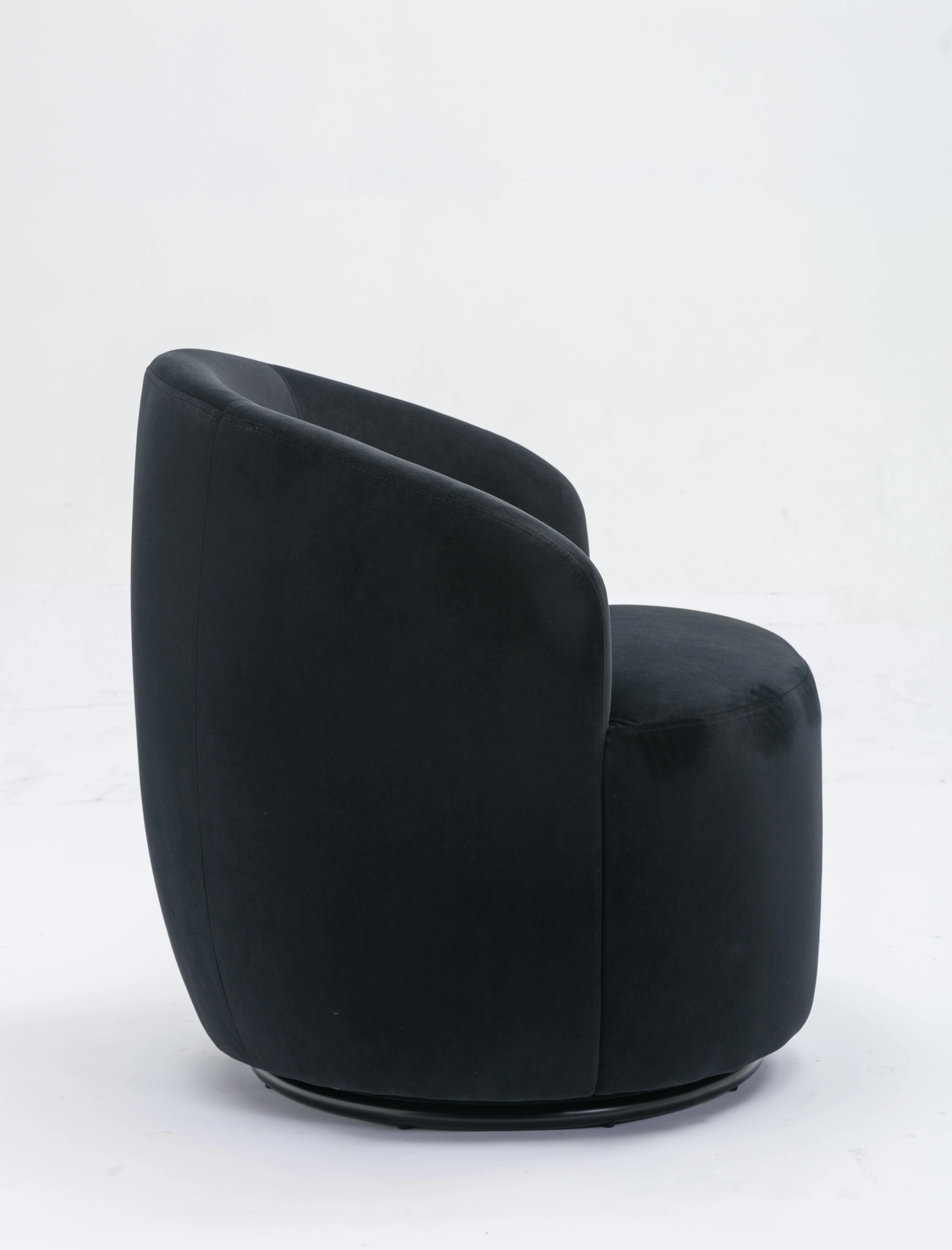 Swivel Barrel Accent Chair with Velvet Fabric - Image 80