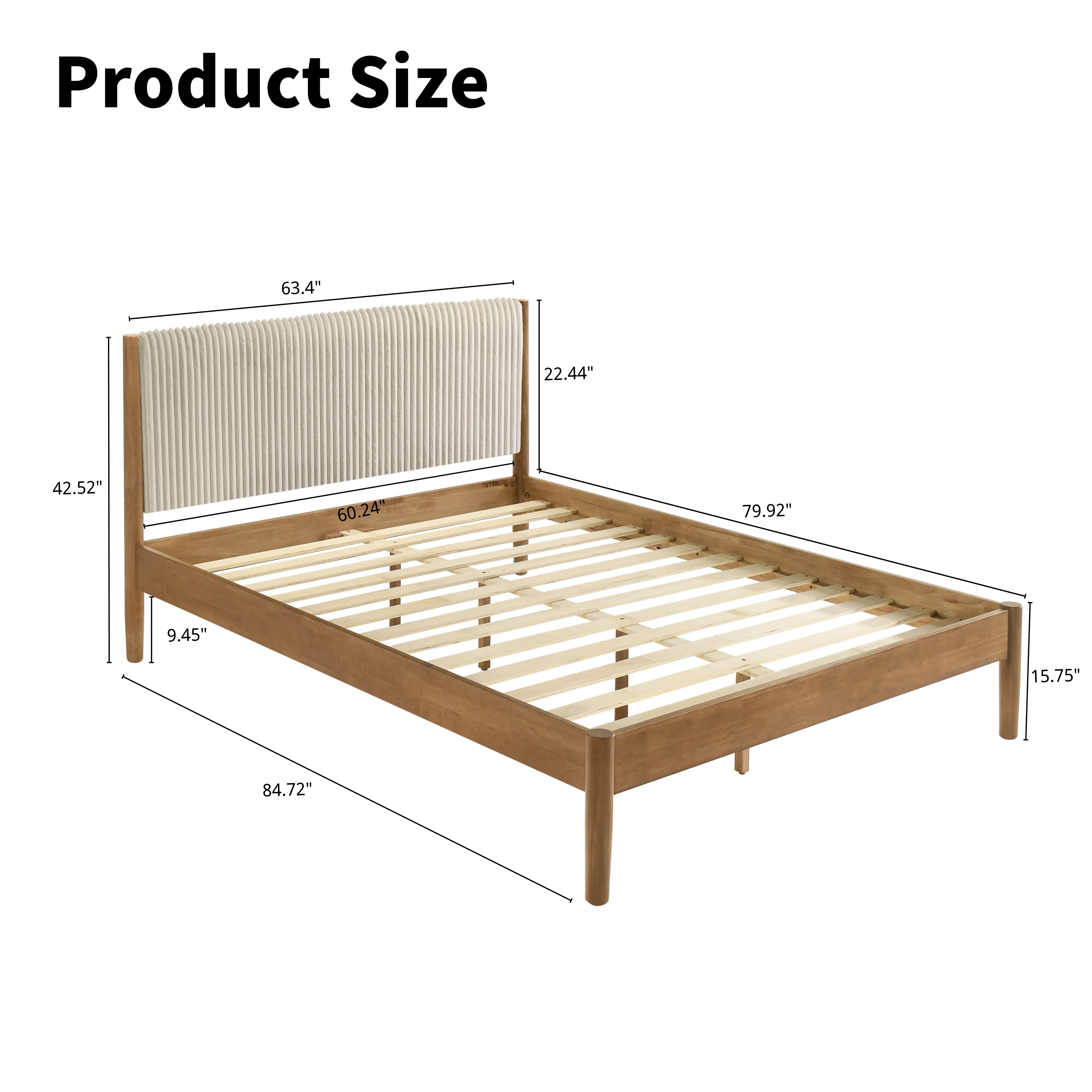 Vichy 4-Piece Rubberwood Queen Bedroom Set - Image 13