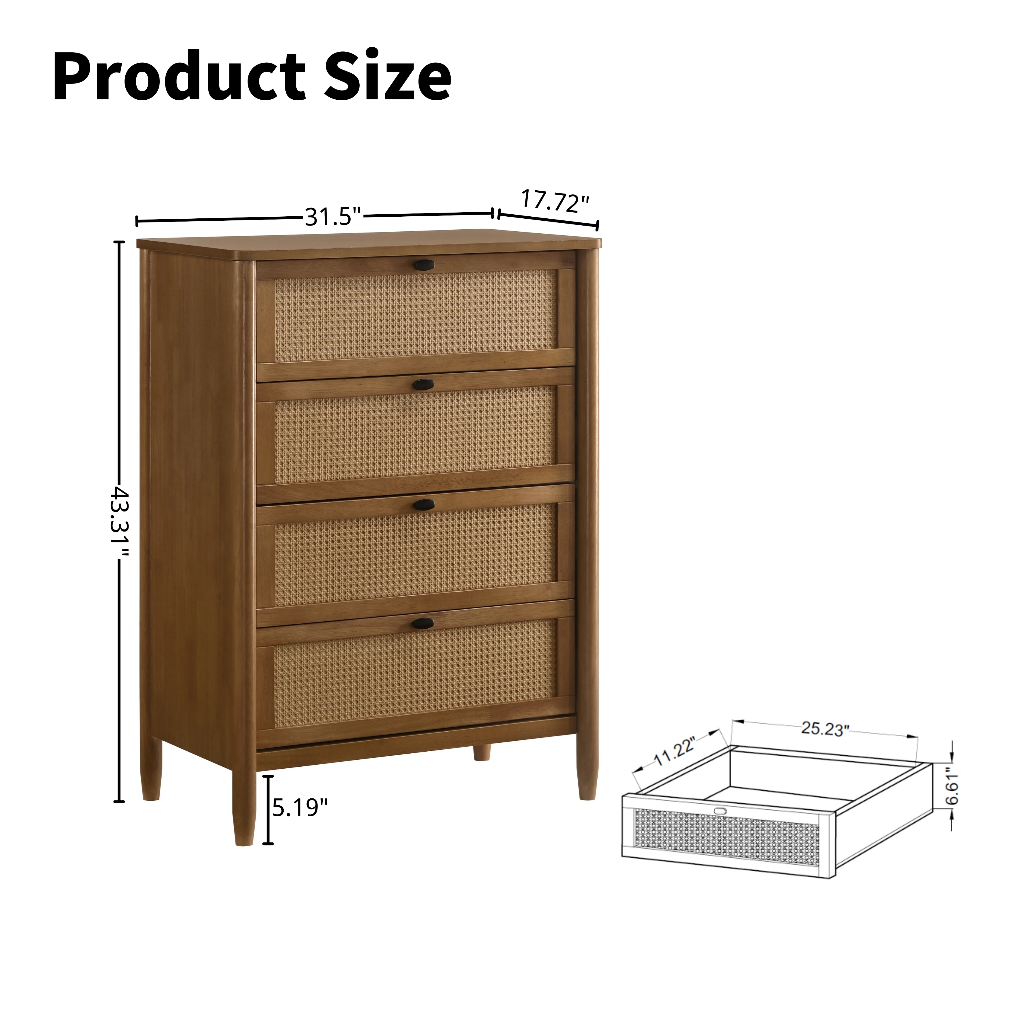 Vichy 6-Piece Rubberwood Bedroom Set - Image 14