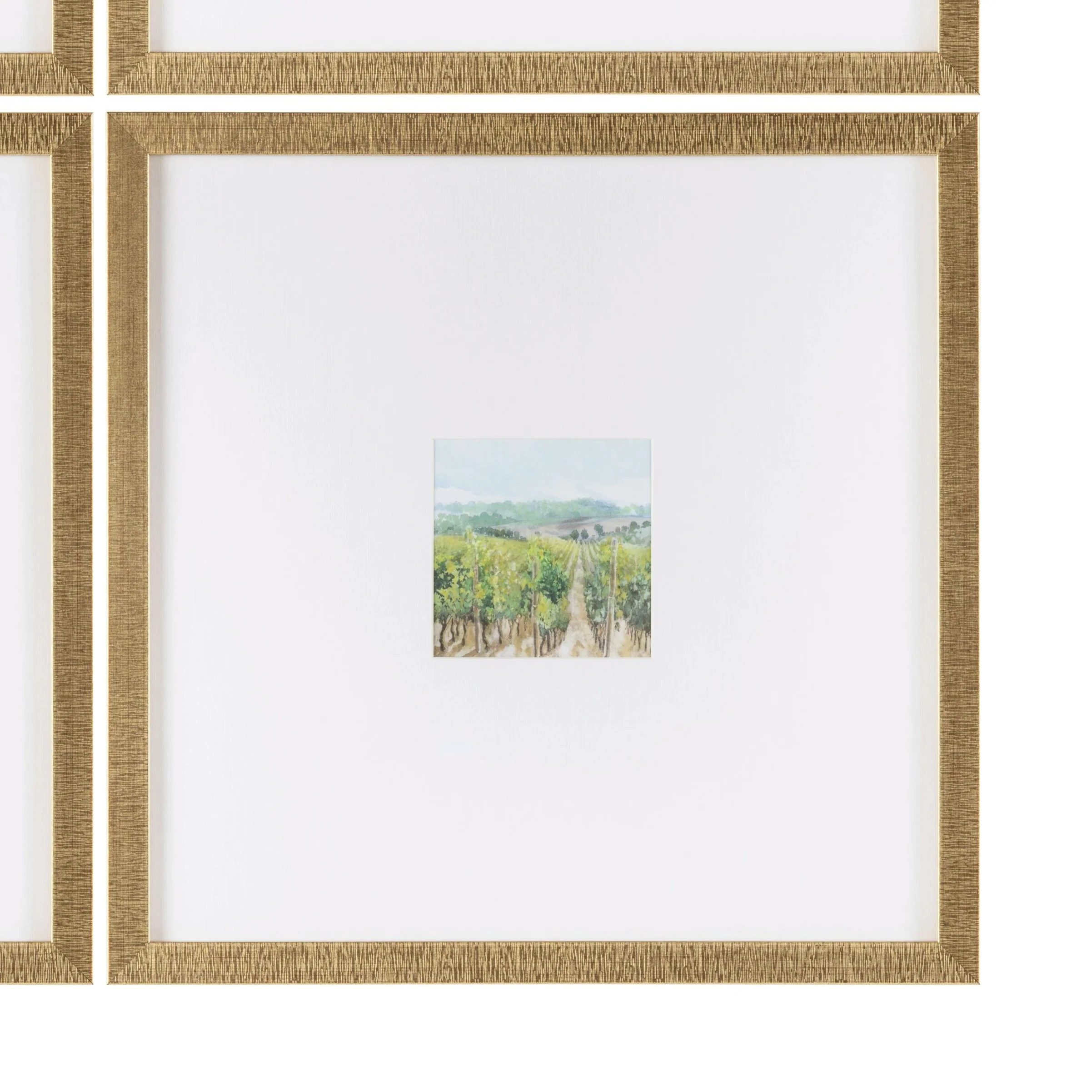 Vineyards 4 Mini Prints Under Glass - Image 6
