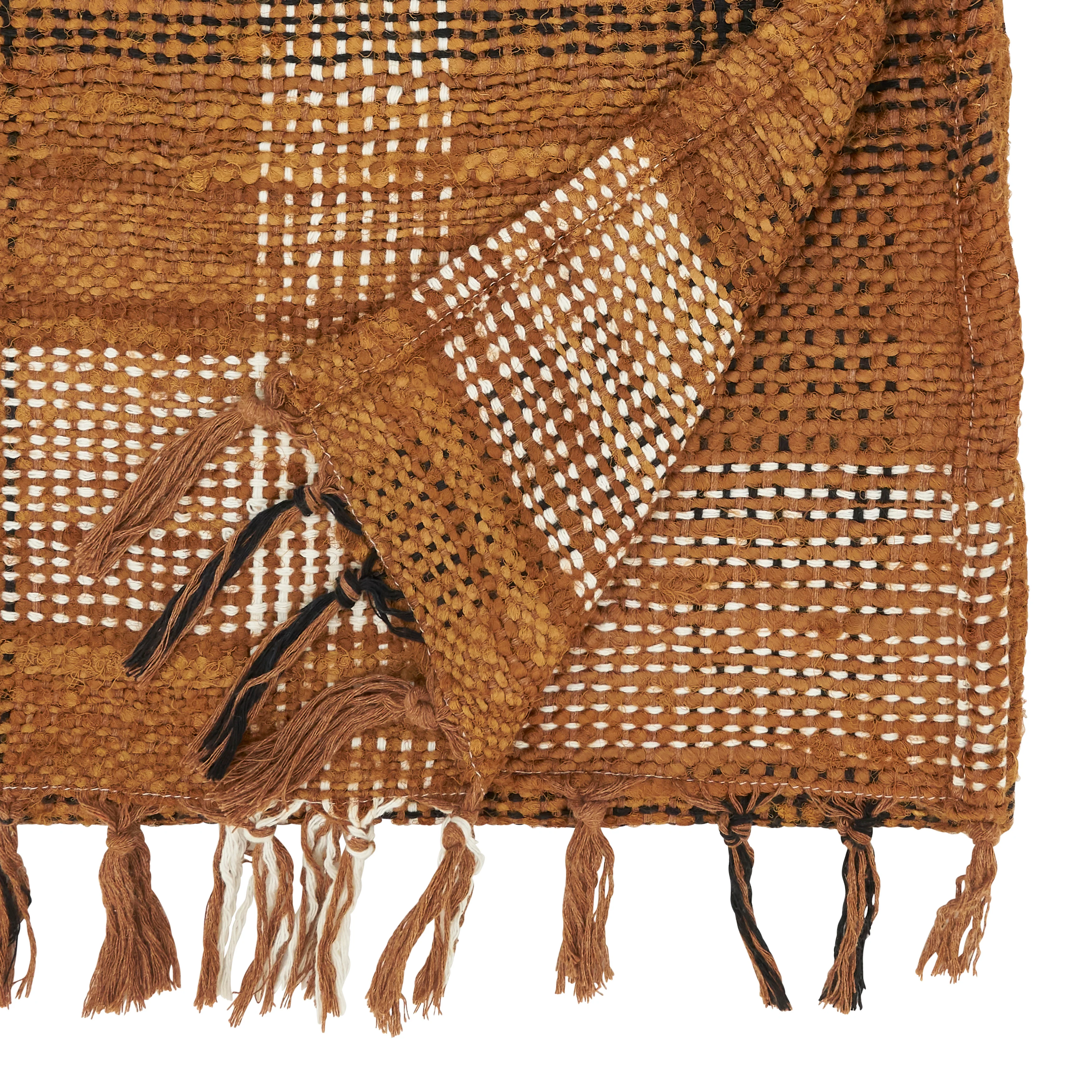 Vintage Rustic Plaid Table Runner - Image 3