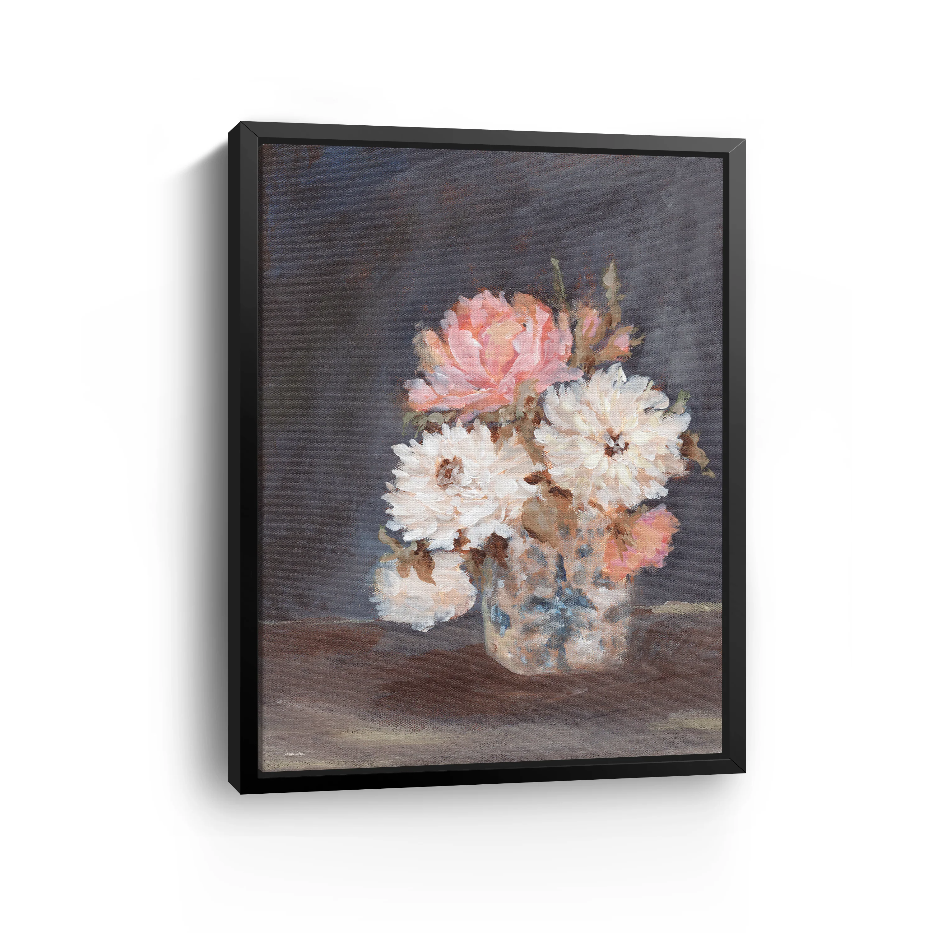 Vintage Vase Arrangement Canvas Giclee - Image 6