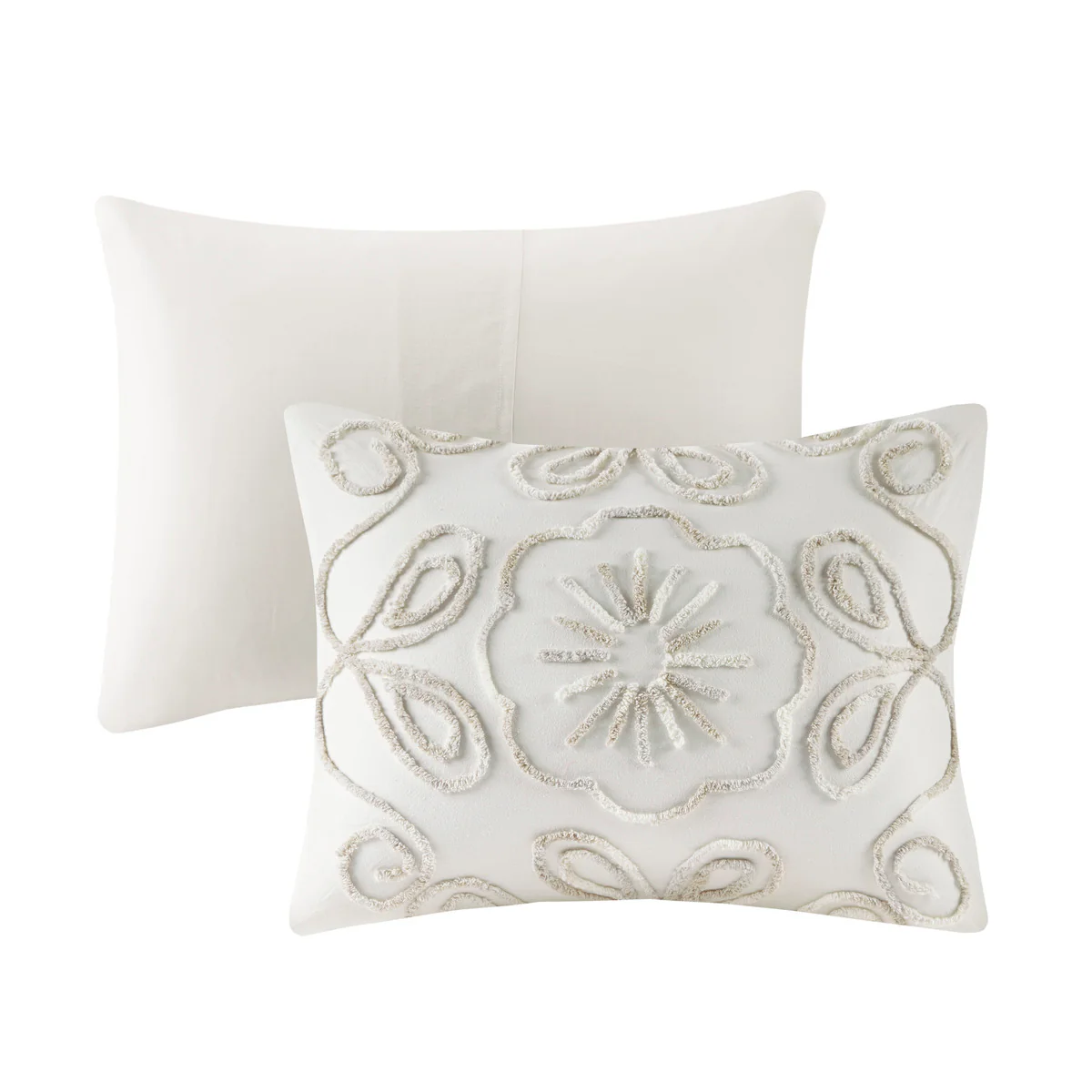Violette 3-Piece Tufted Cotton Chenille Comforter Set - Image 15