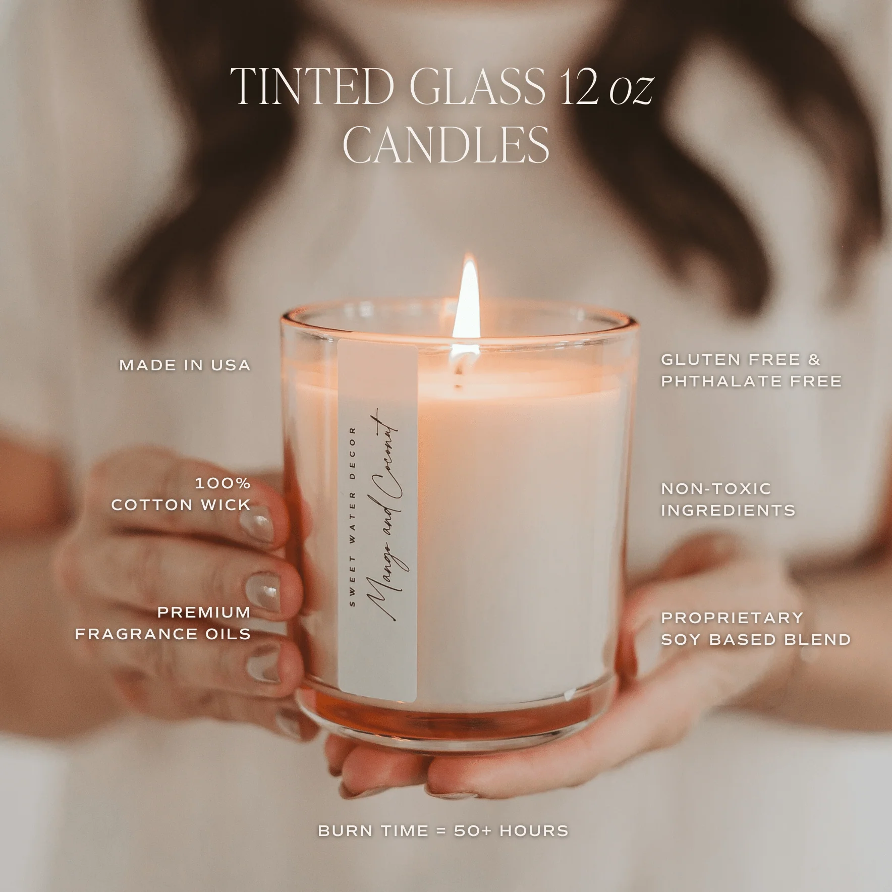 Weekend Soy Candle - Tinted Glass Jar - 12 oz - Image 3