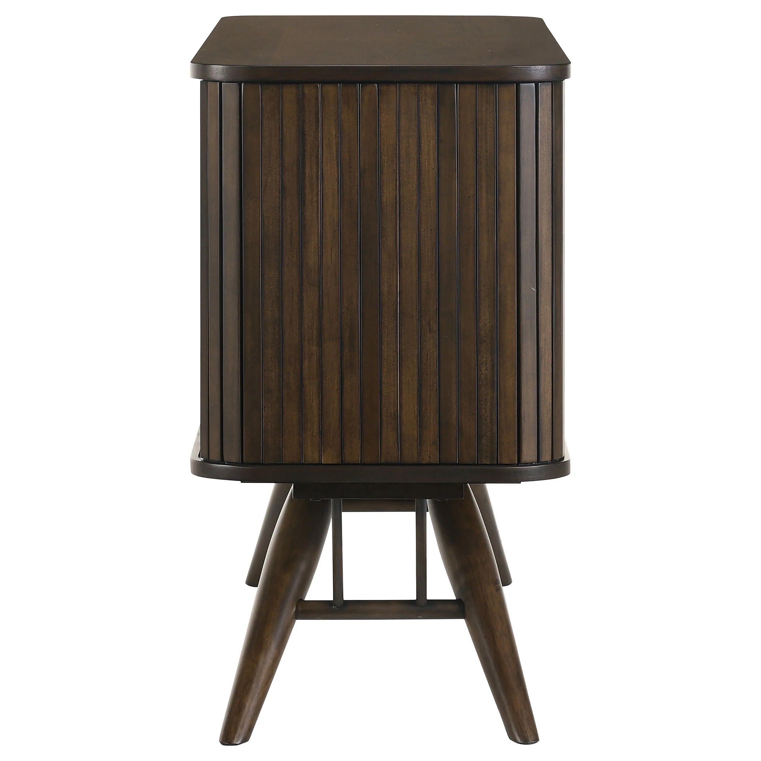 Wes Dark Walnut 2-Door Sideboard Buffet Storage Cabinet - Image 7