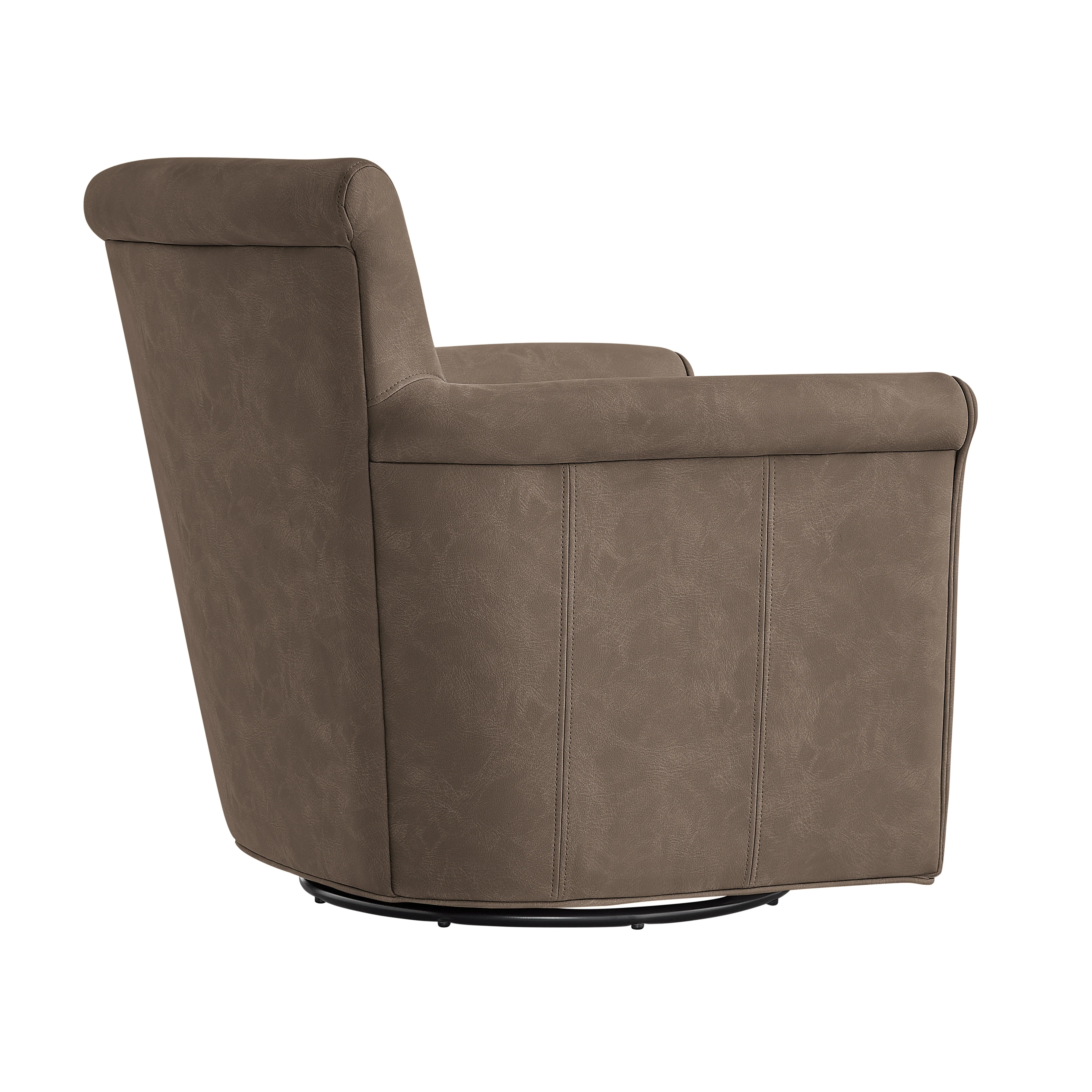 Westly Faux Leather Swivel Accent Chair - Image 17