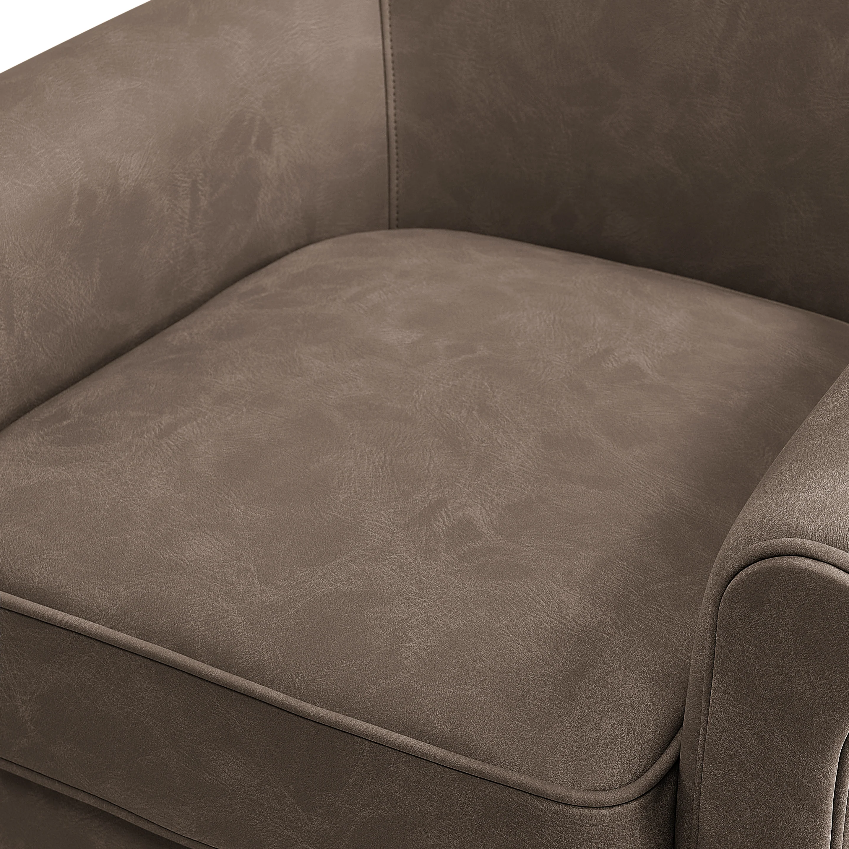 Westly Faux Leather Swivel Accent Chair - Image 20
