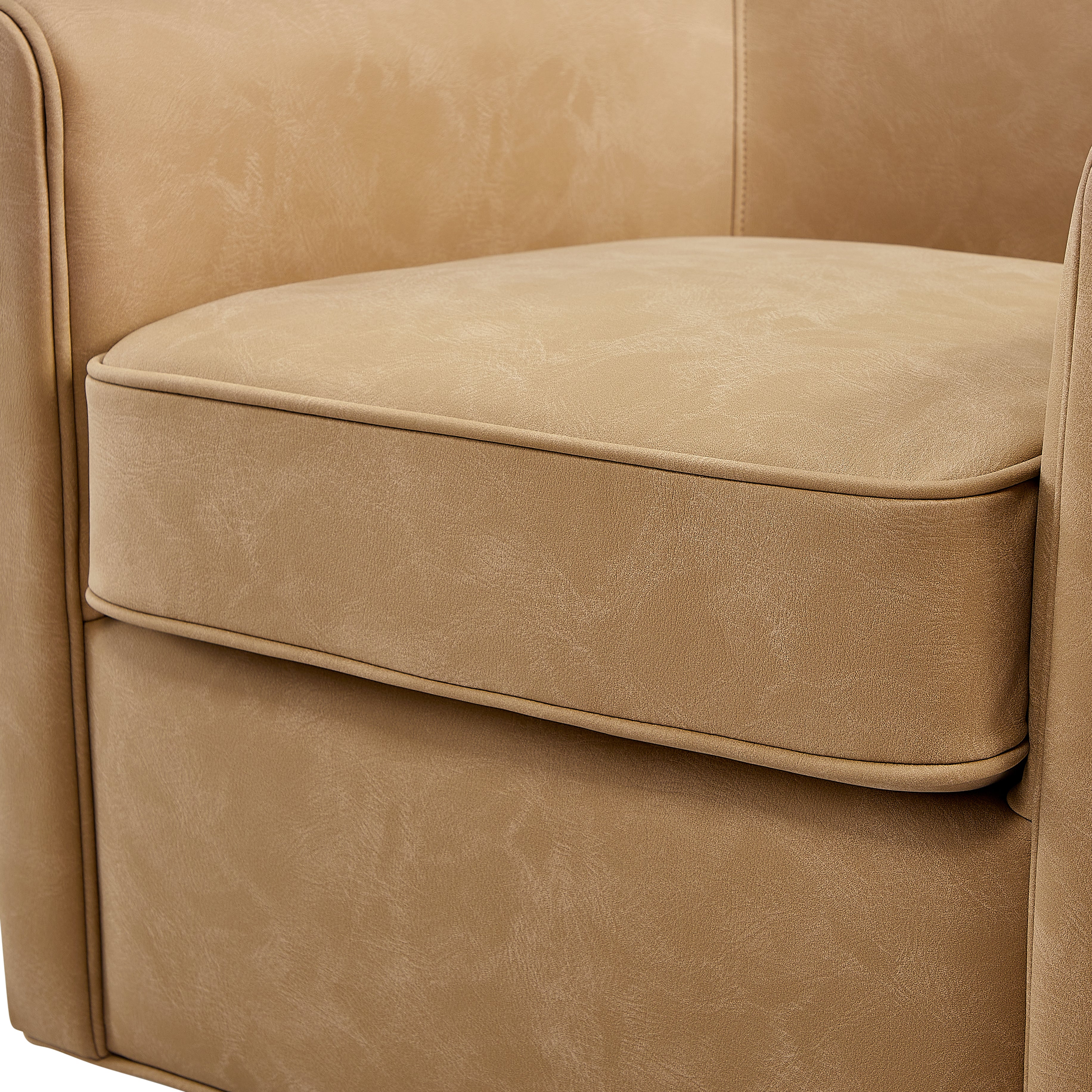 Westly Faux Leather Swivel Accent Chair - Image 30