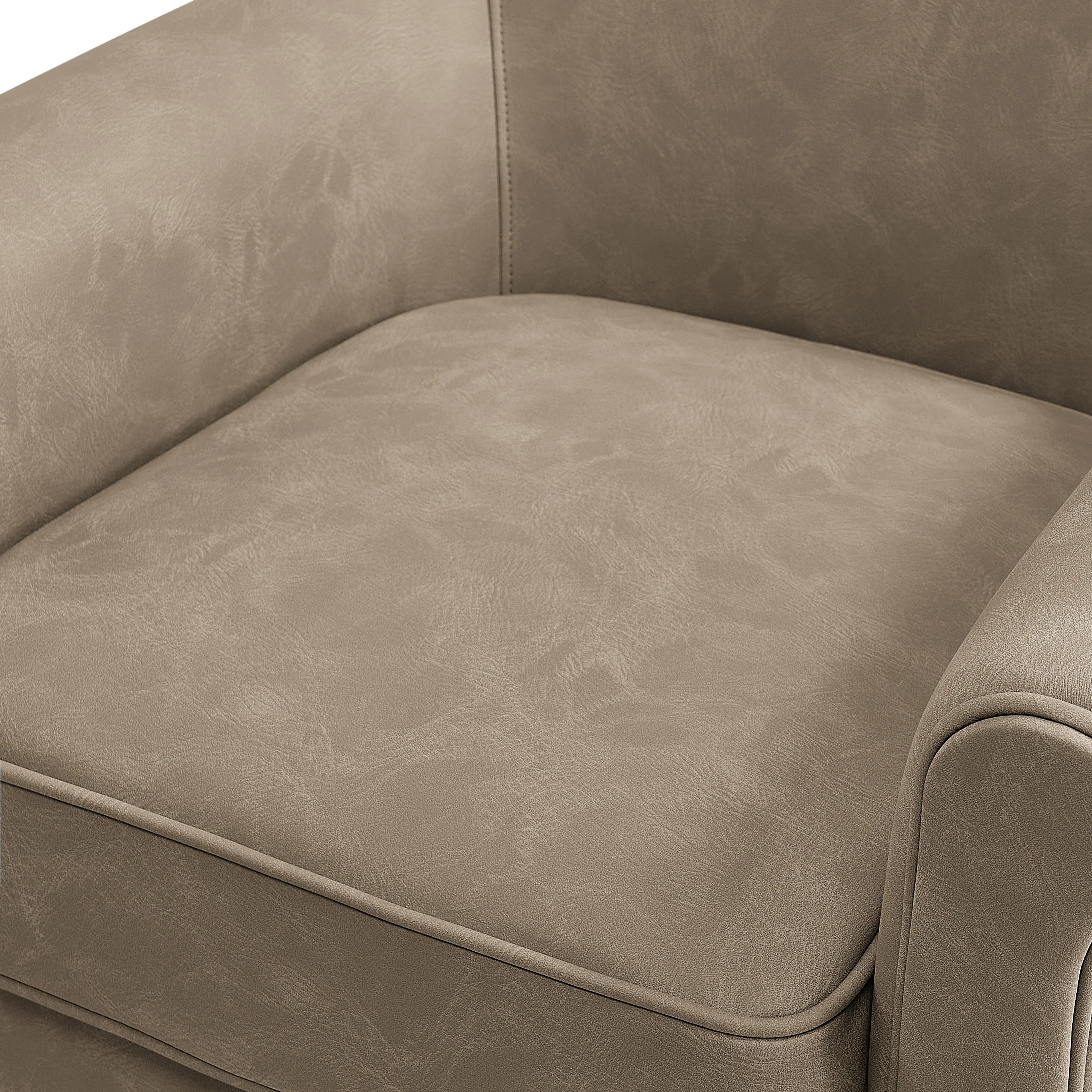 Westly Faux Leather Swivel Accent Chair - Image 9