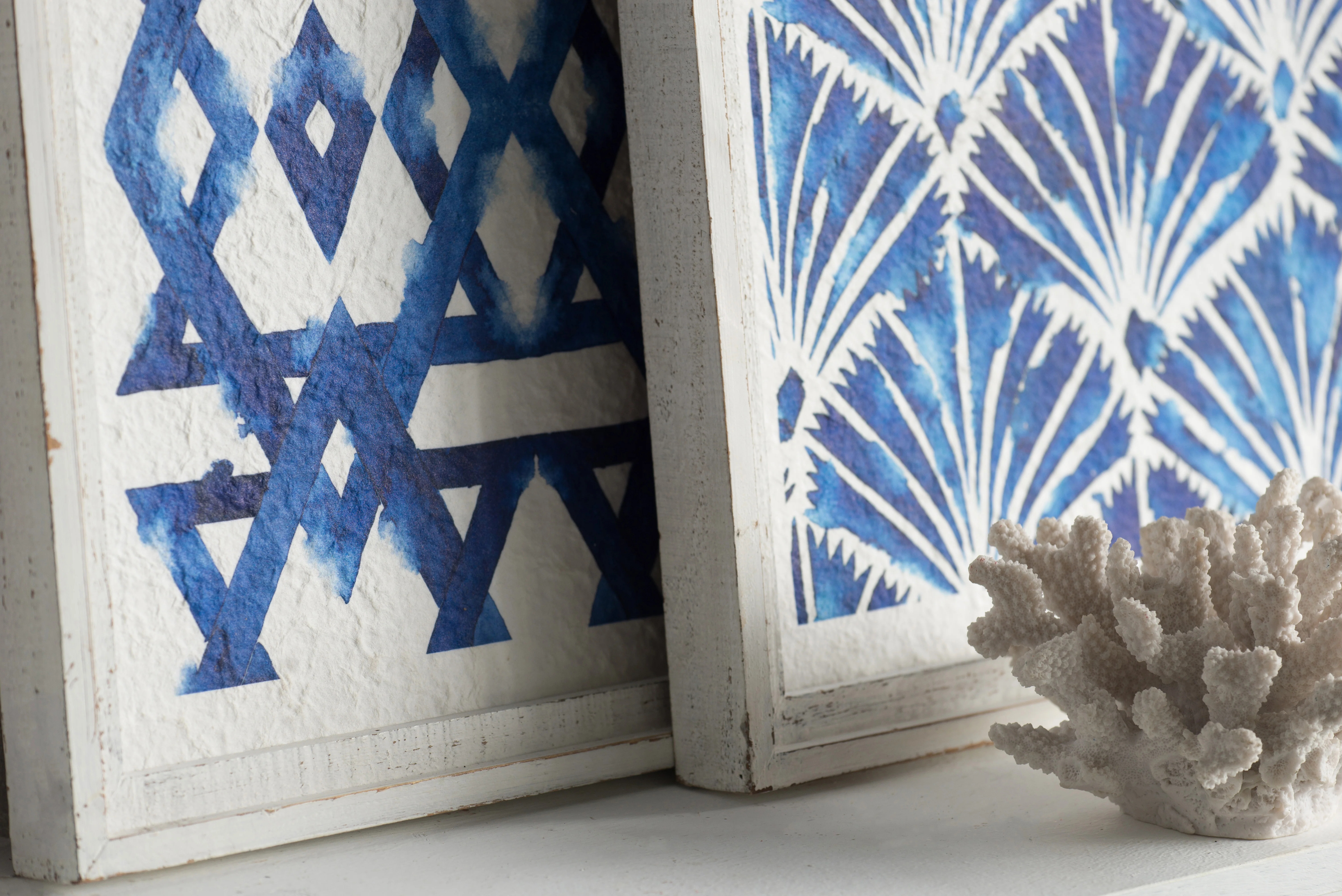 White And Indigo Wall Decor - Image 5