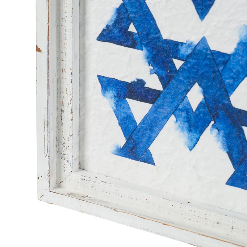 White And Indigo Wall Decor - Image 6