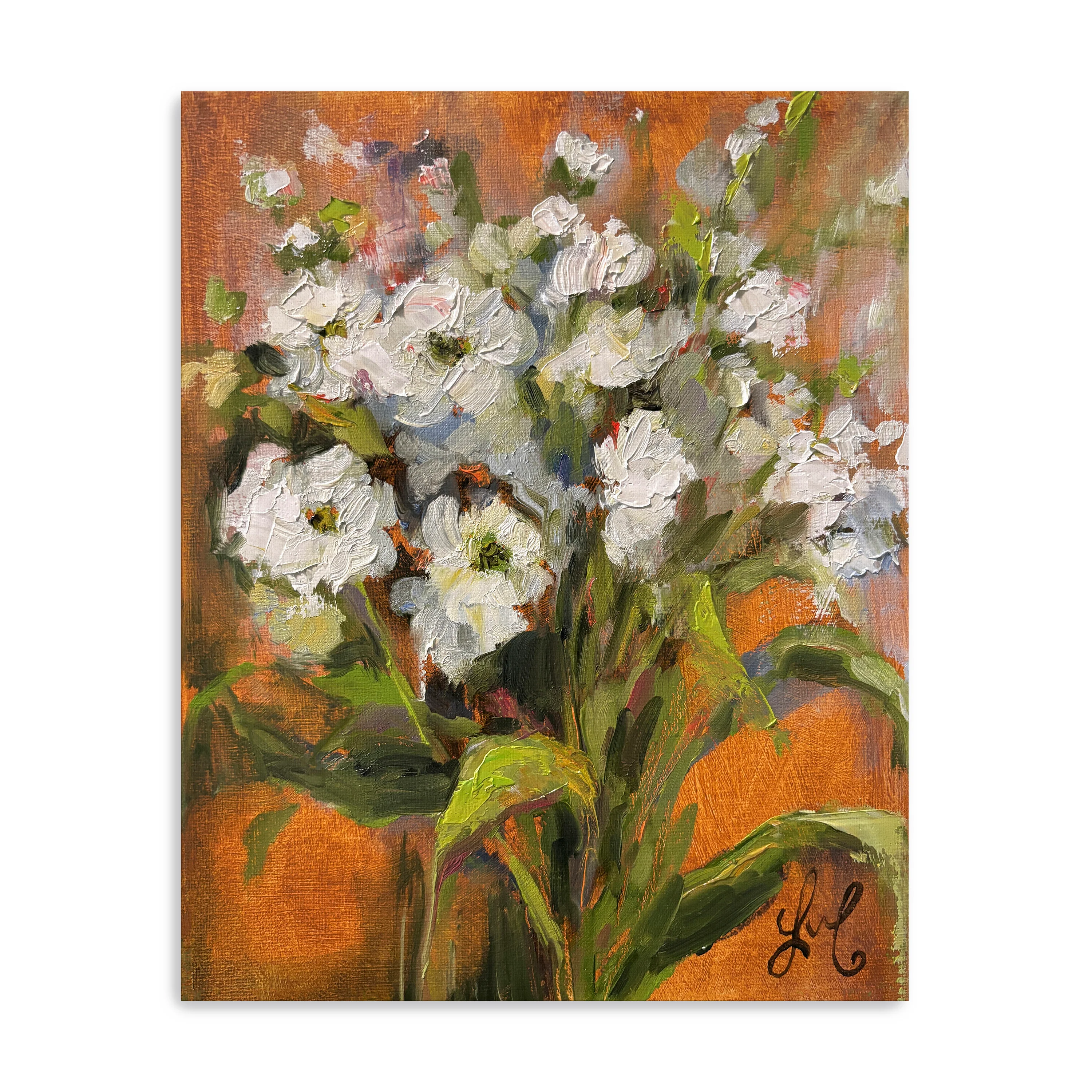 White Flowers Canvas Giclee - Image 10