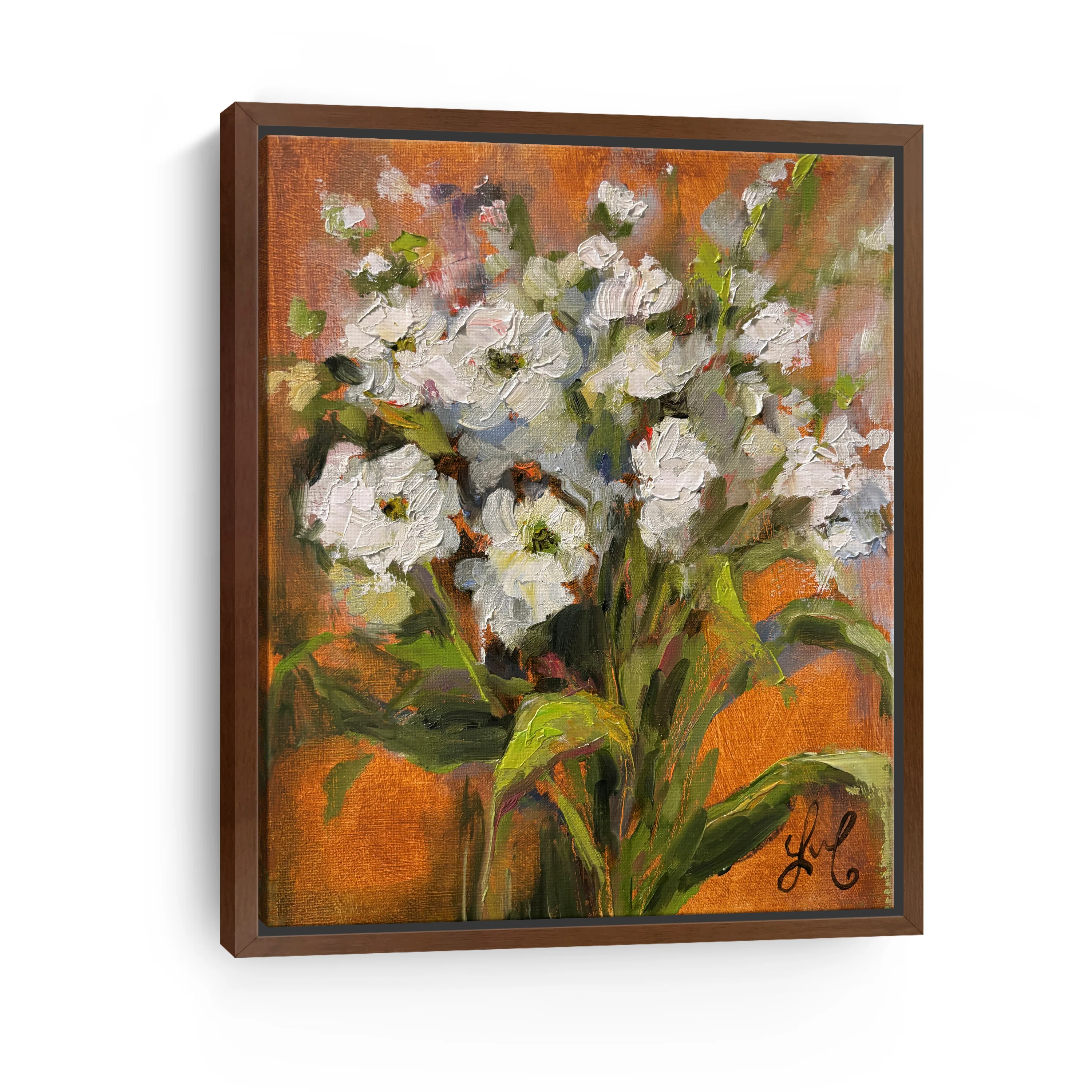 White Flowers Canvas Giclee - Image 6