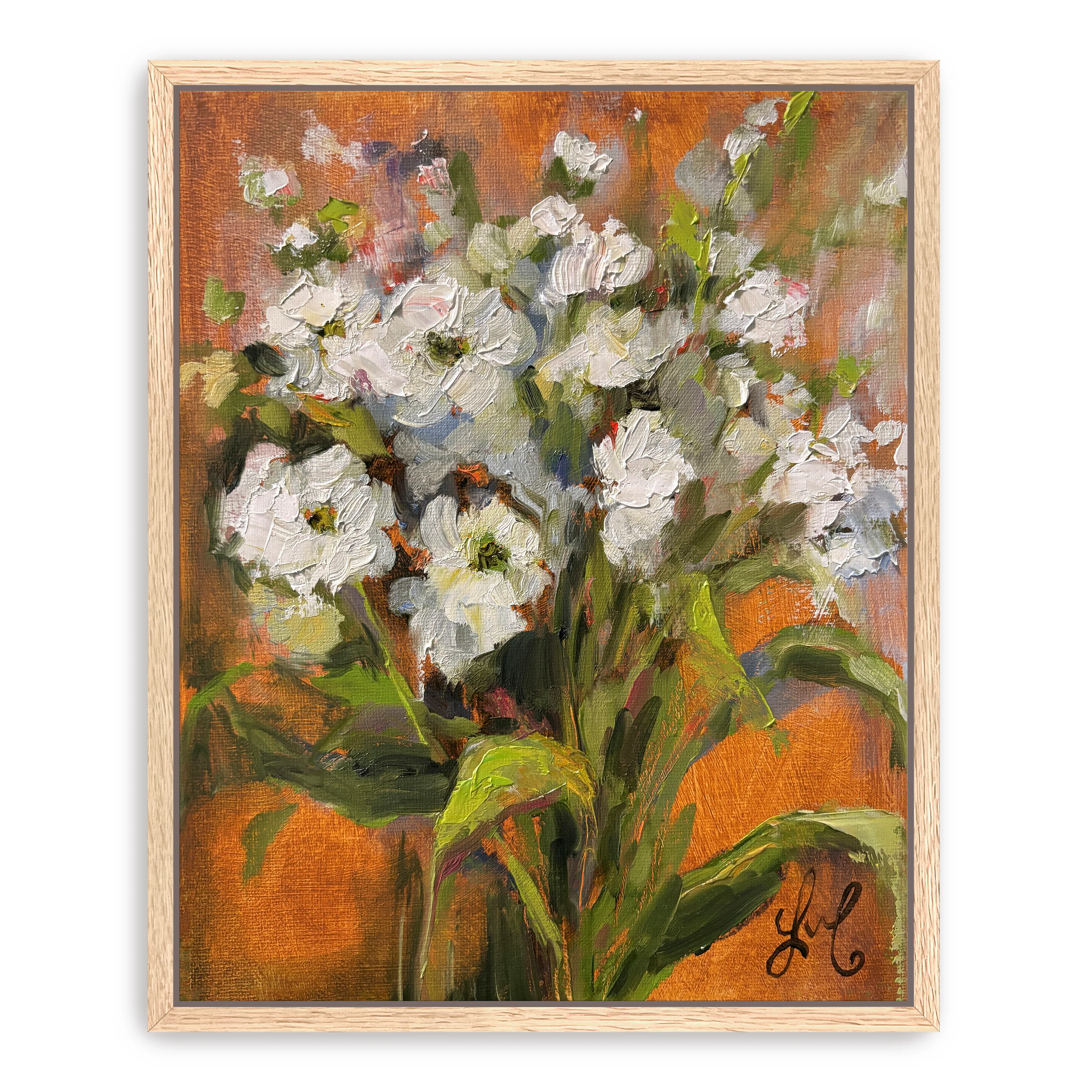 White Flowers Canvas Giclee - Image 7