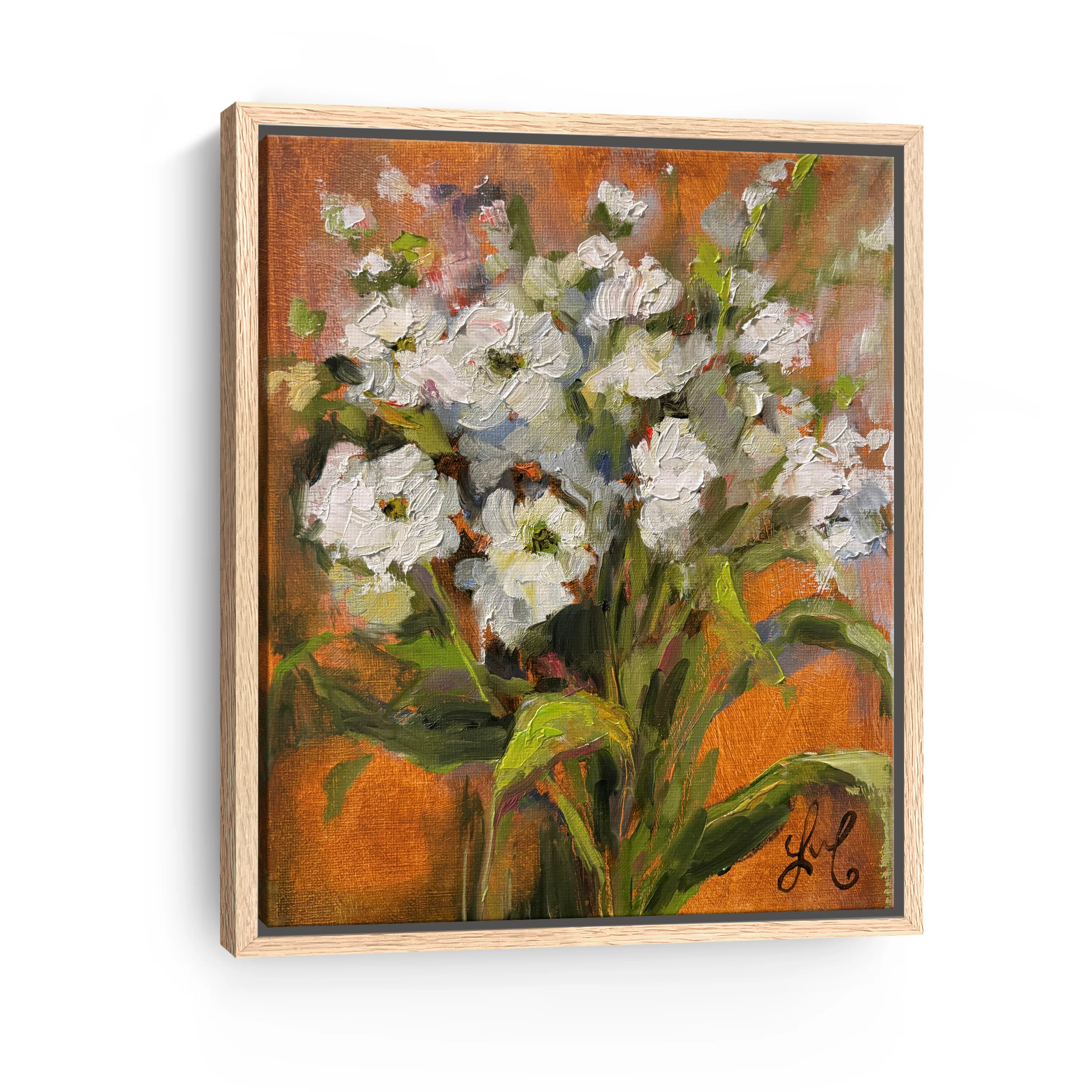 White Flowers Canvas Giclee - Image 9