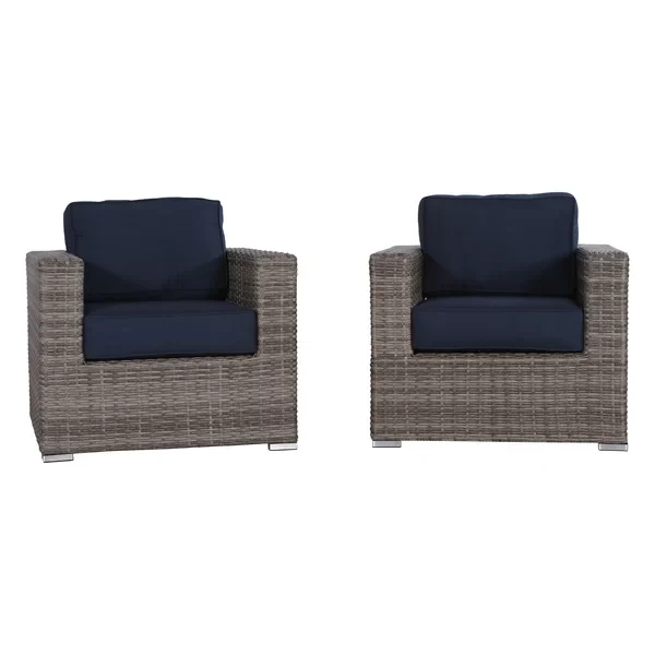 Wicker Outdoor Club Chair - Image 3