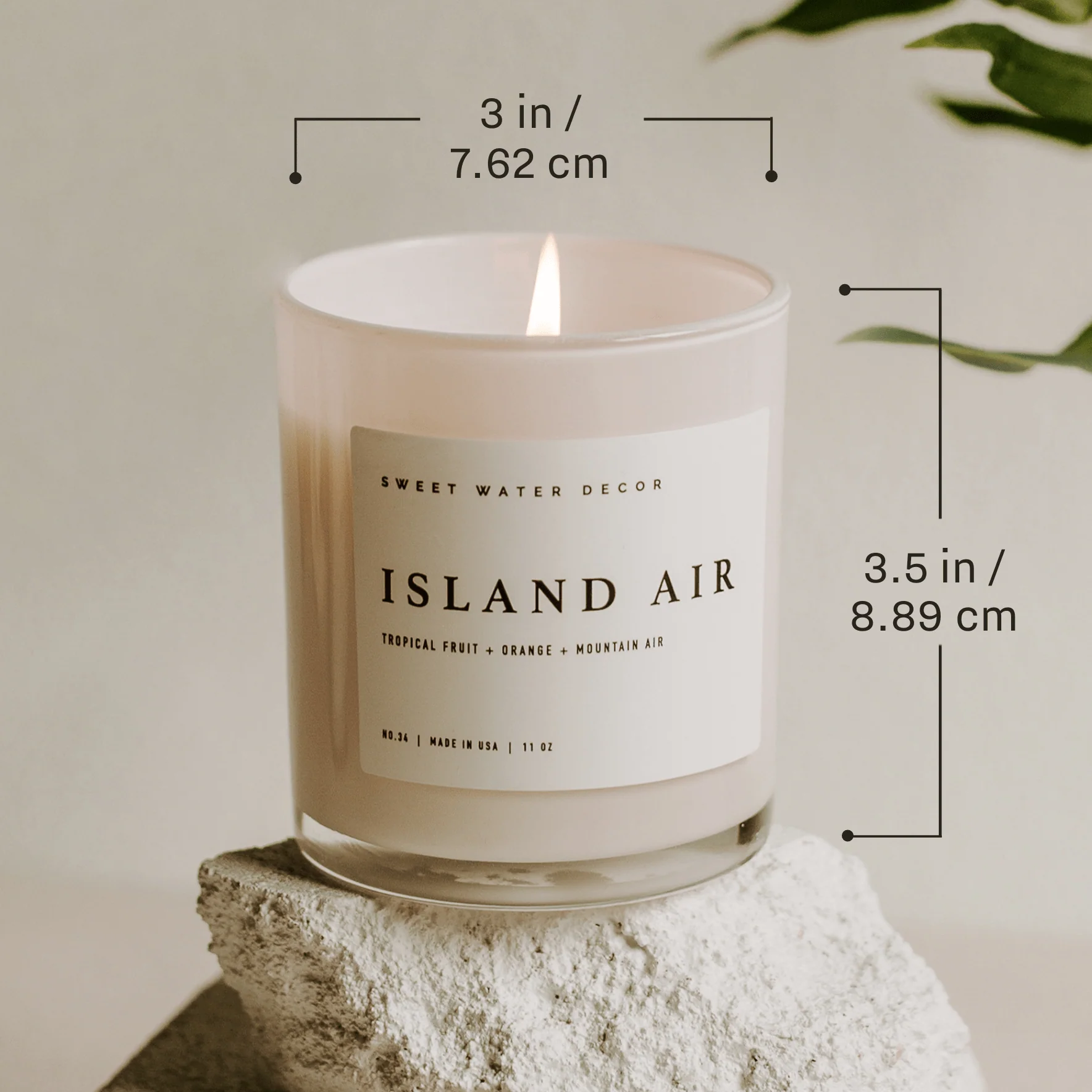 Wildflowers and Salt Soy Candle - White Jar - 11 oz - Image 7