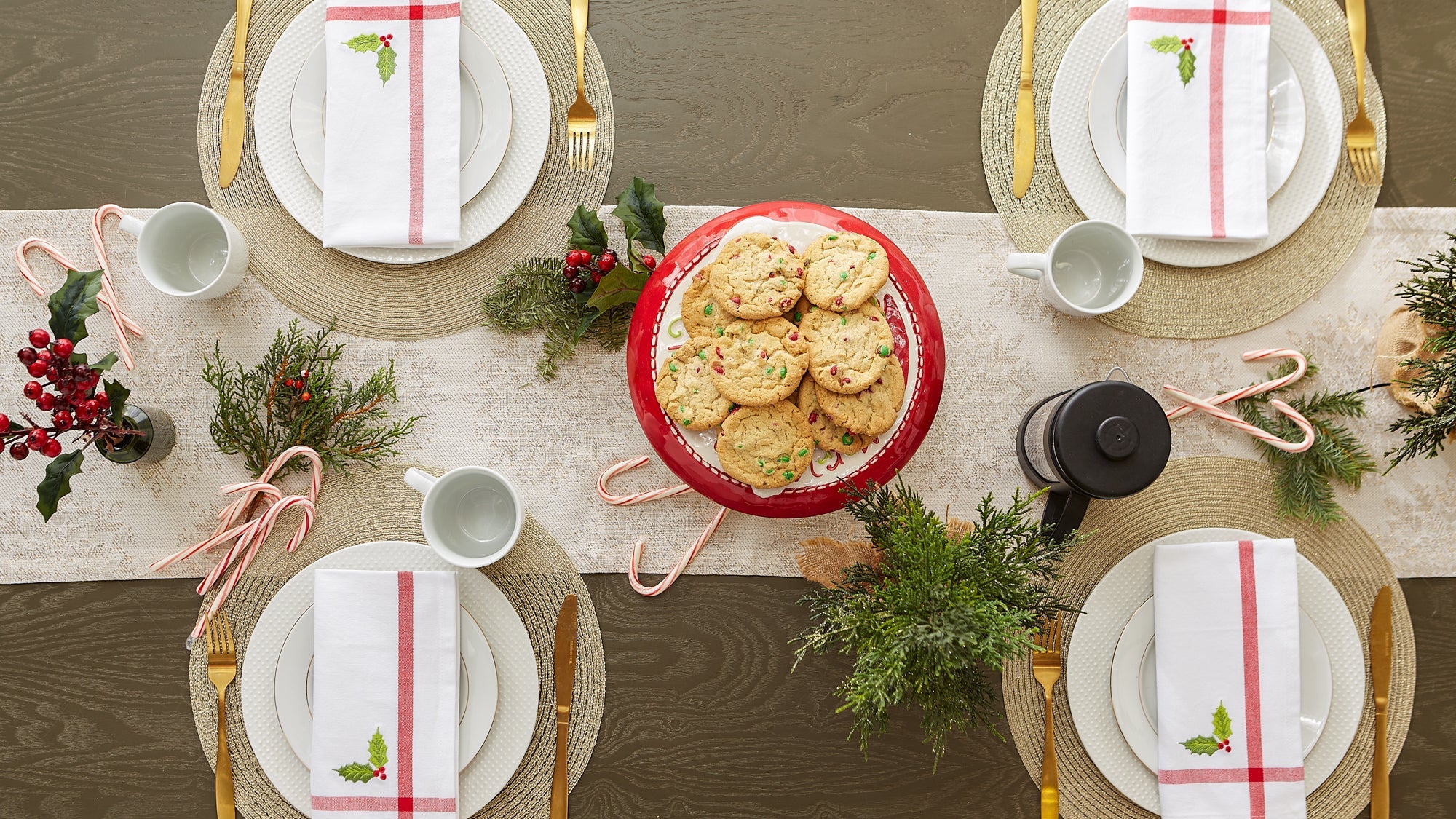 Winter Sparkle Jacquard Table Runner - Image 4