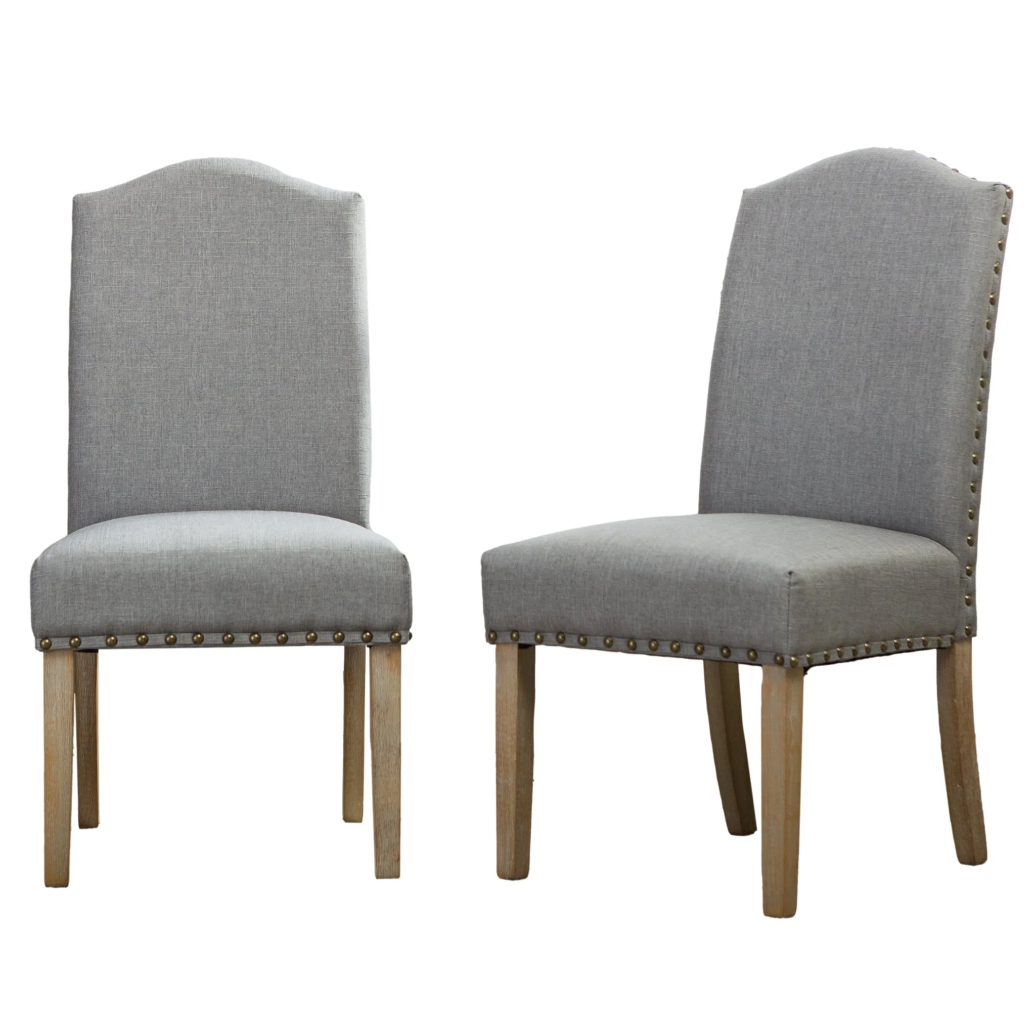 Wolen Upholstered Dining Chair with Nailhead Trim and High Back, Set of 2 - Image 10