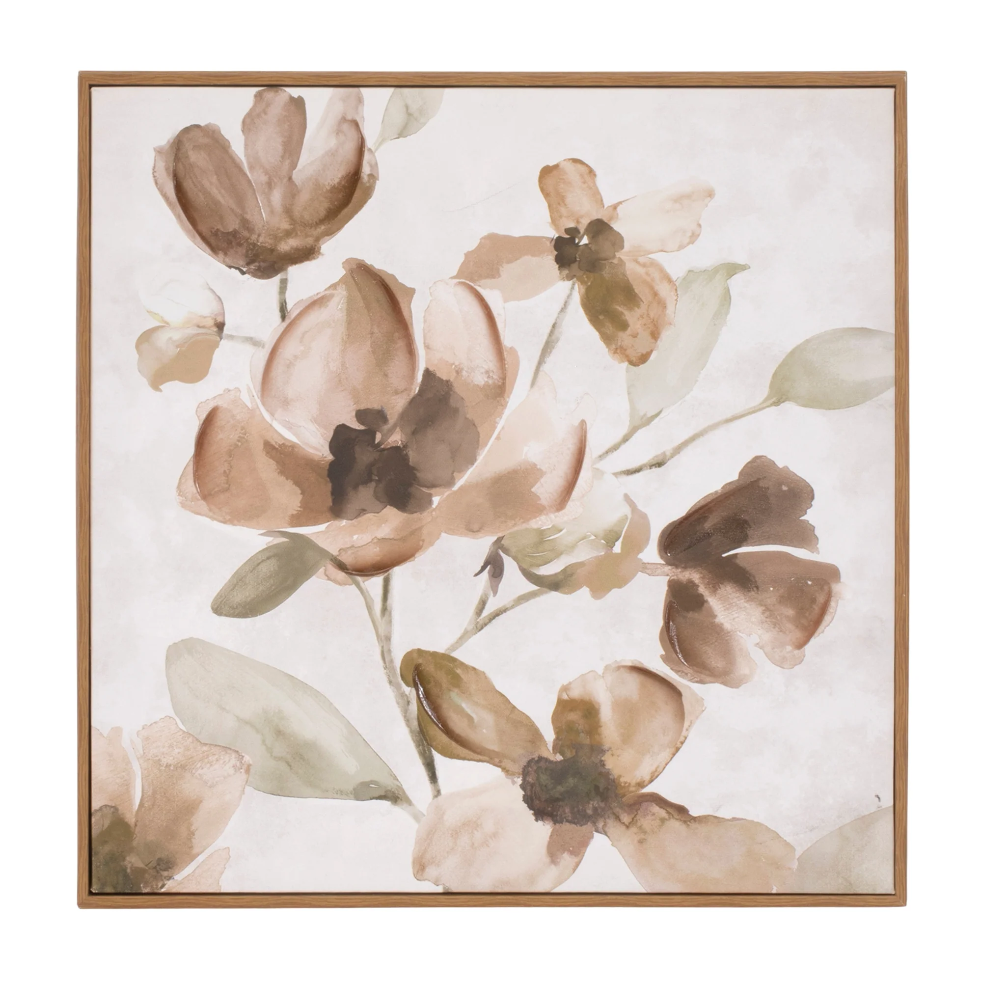 Wood Floral Block Plaque, Set of 2 - Image 3