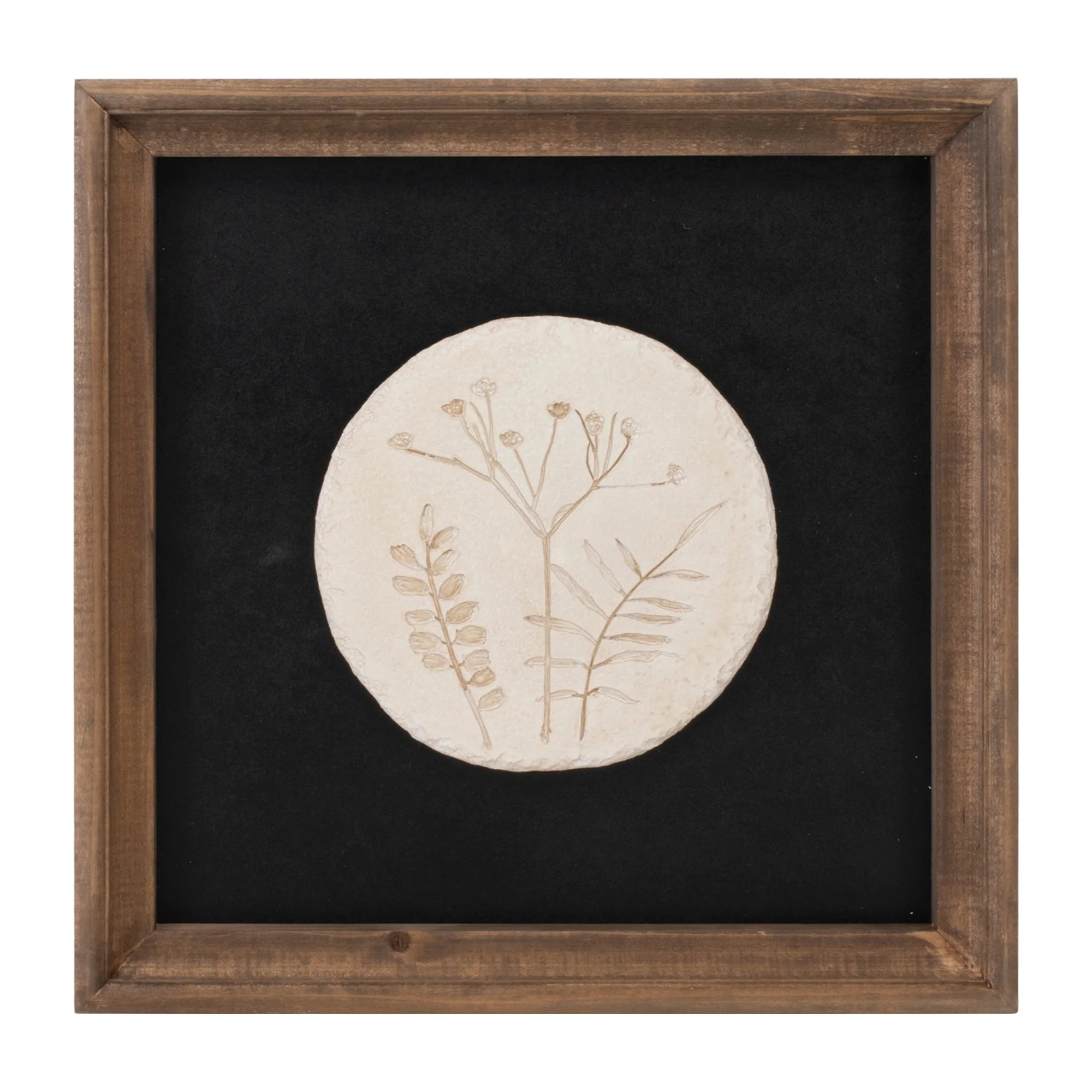 Wood Framed Floral Plaque, Set of 2 - Image 3