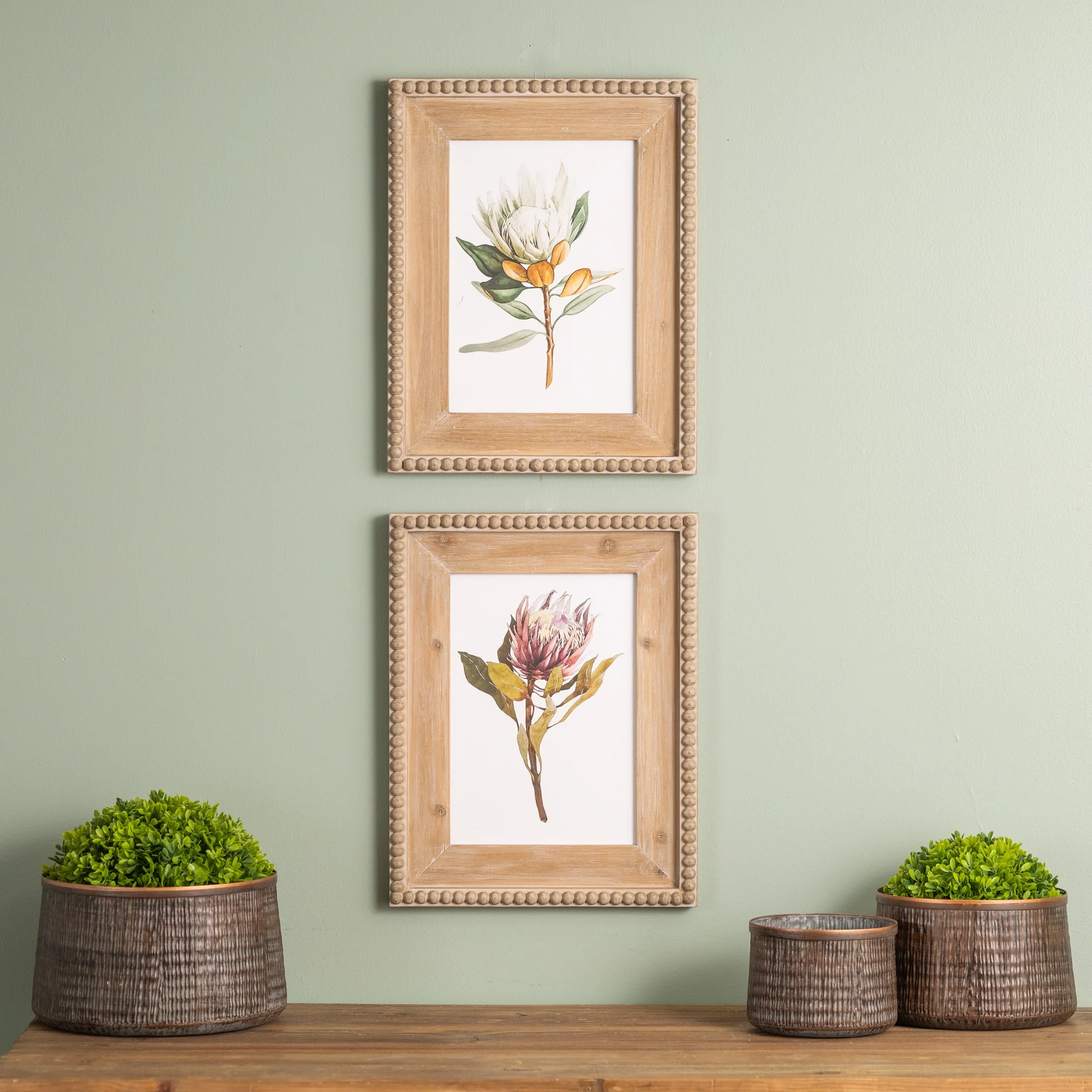 Wood Framed Protea Floral Print, Set of 2 - Image 4