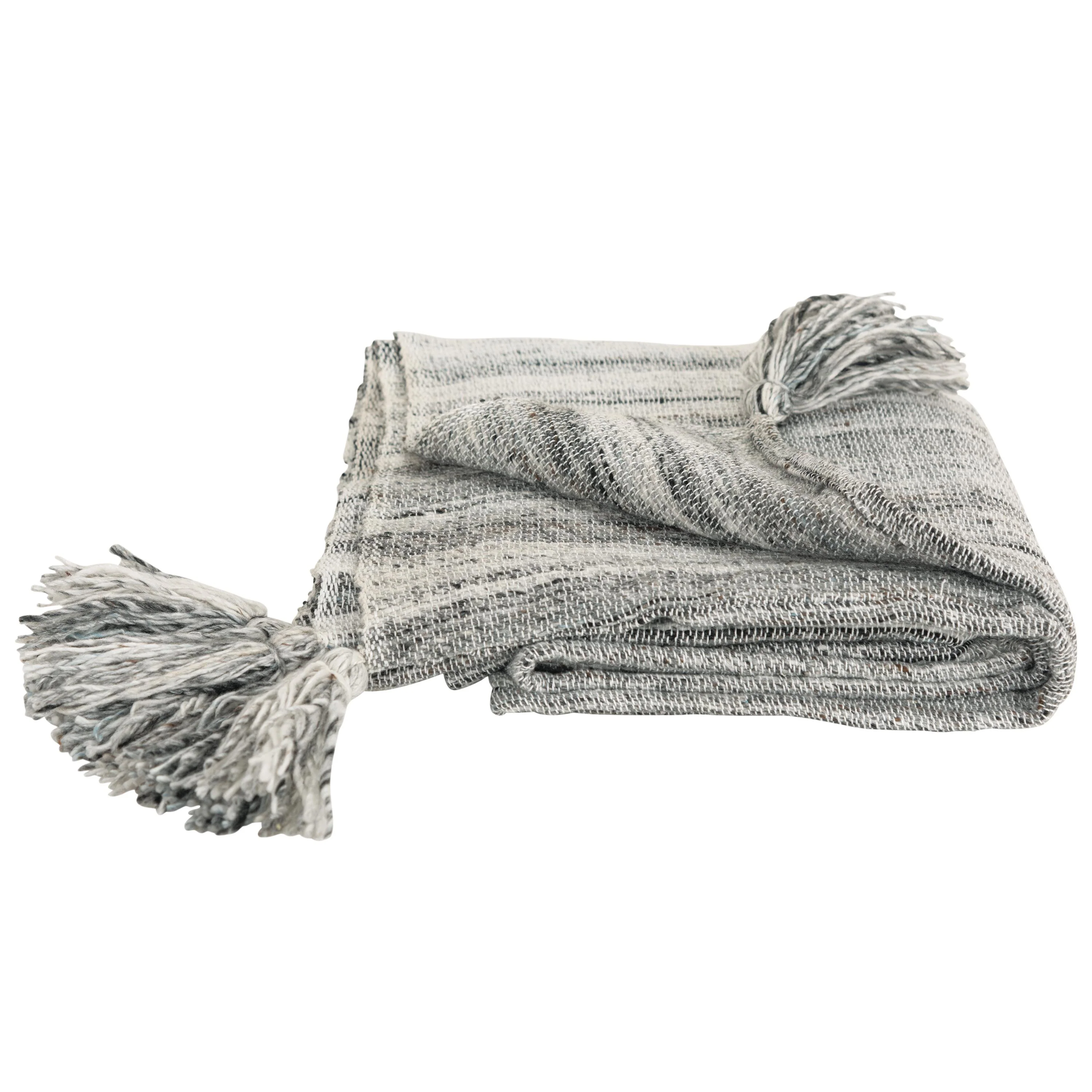 Woven Abstract Tassel Throw - Image 5