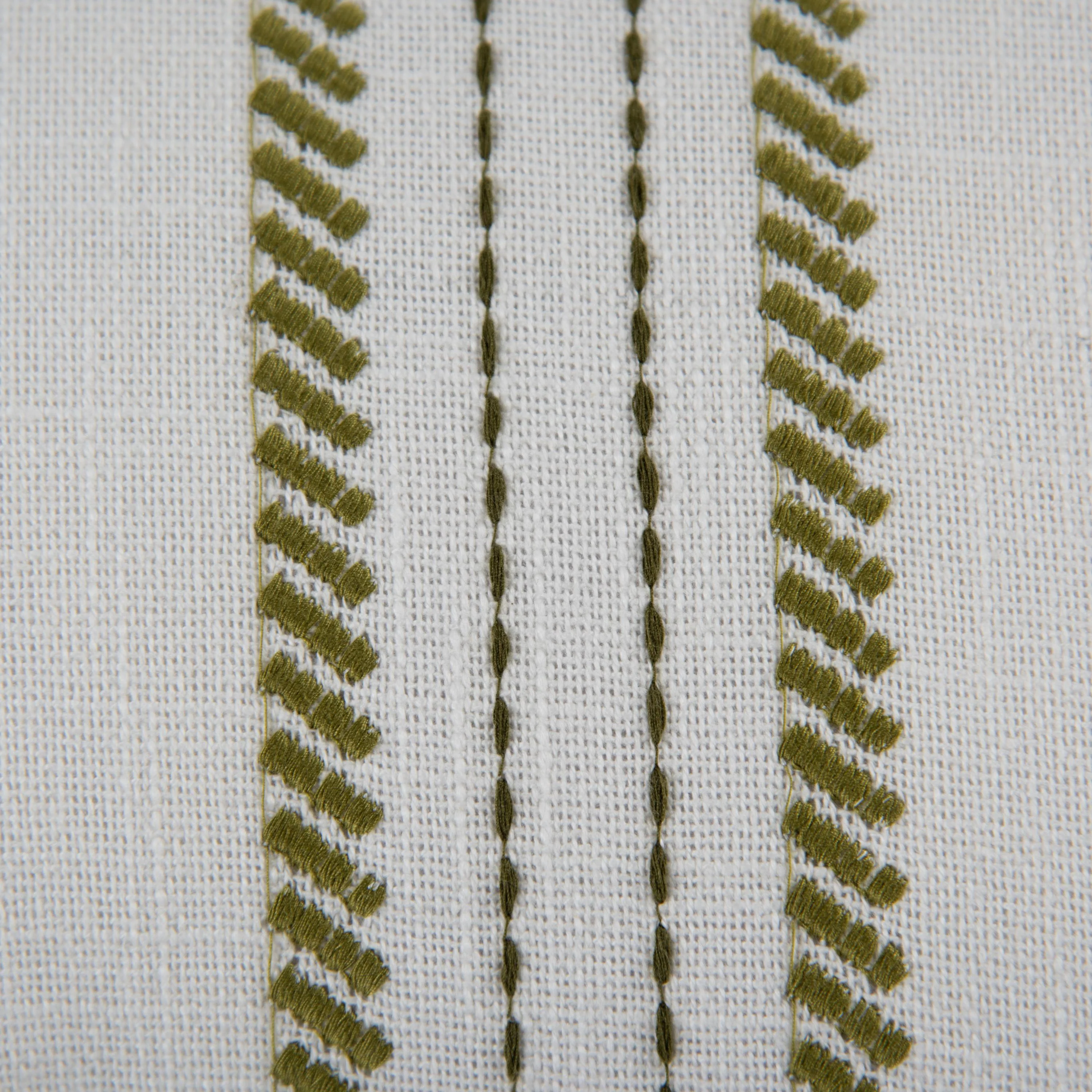 Woven Embroidered Stripe Decorative Throw Pillow - Image 21