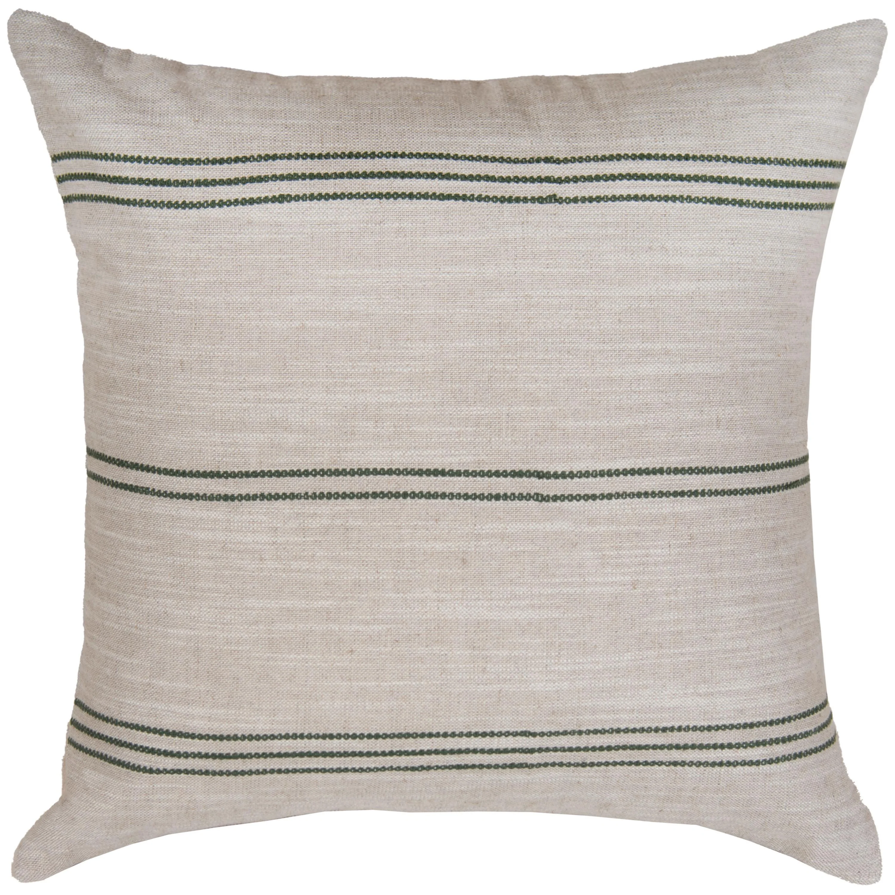 Woven Linen Stripe Decorative Throw Pillow - Image 7