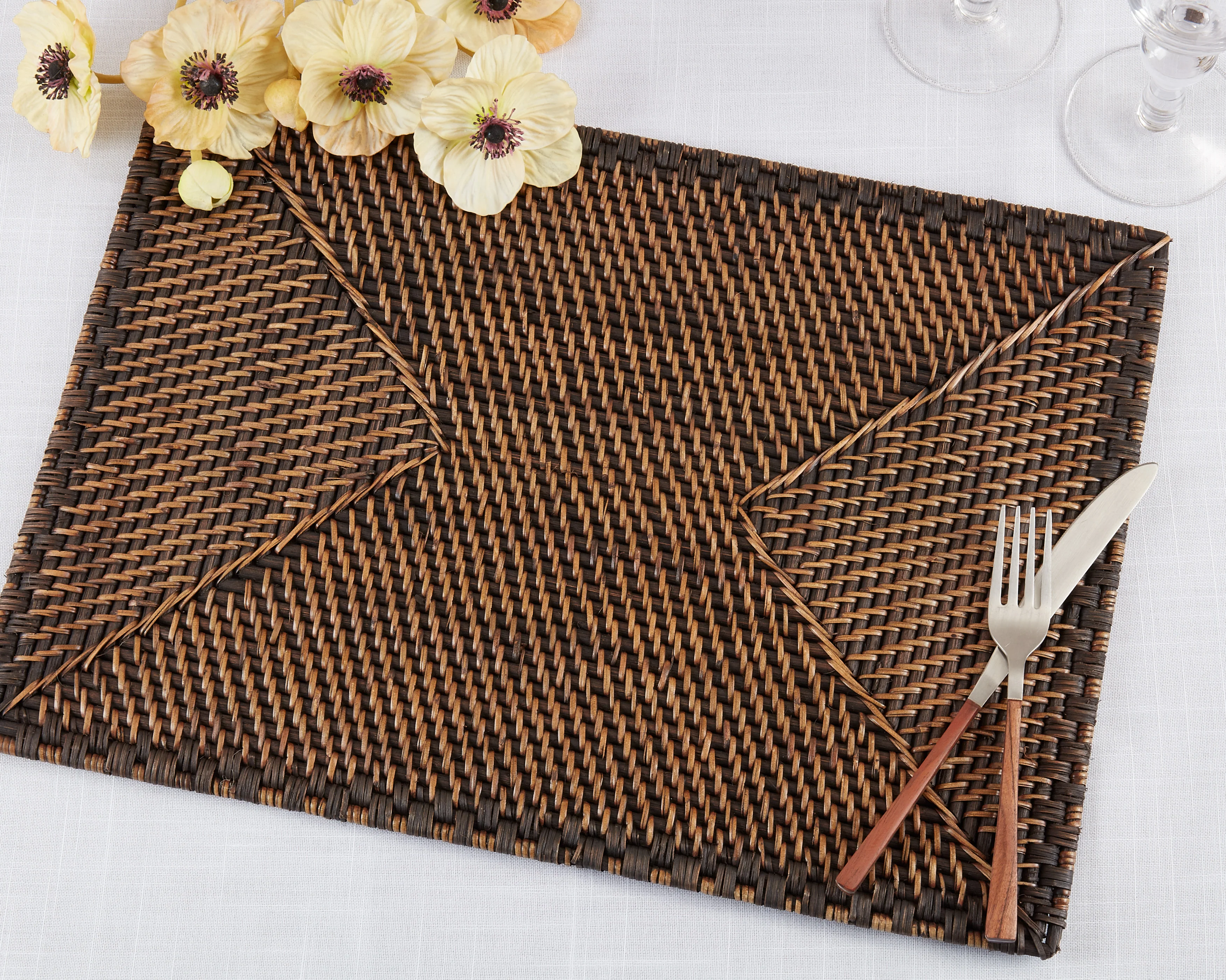 Woven Rattan Placemat, Set of 4 - Image 10