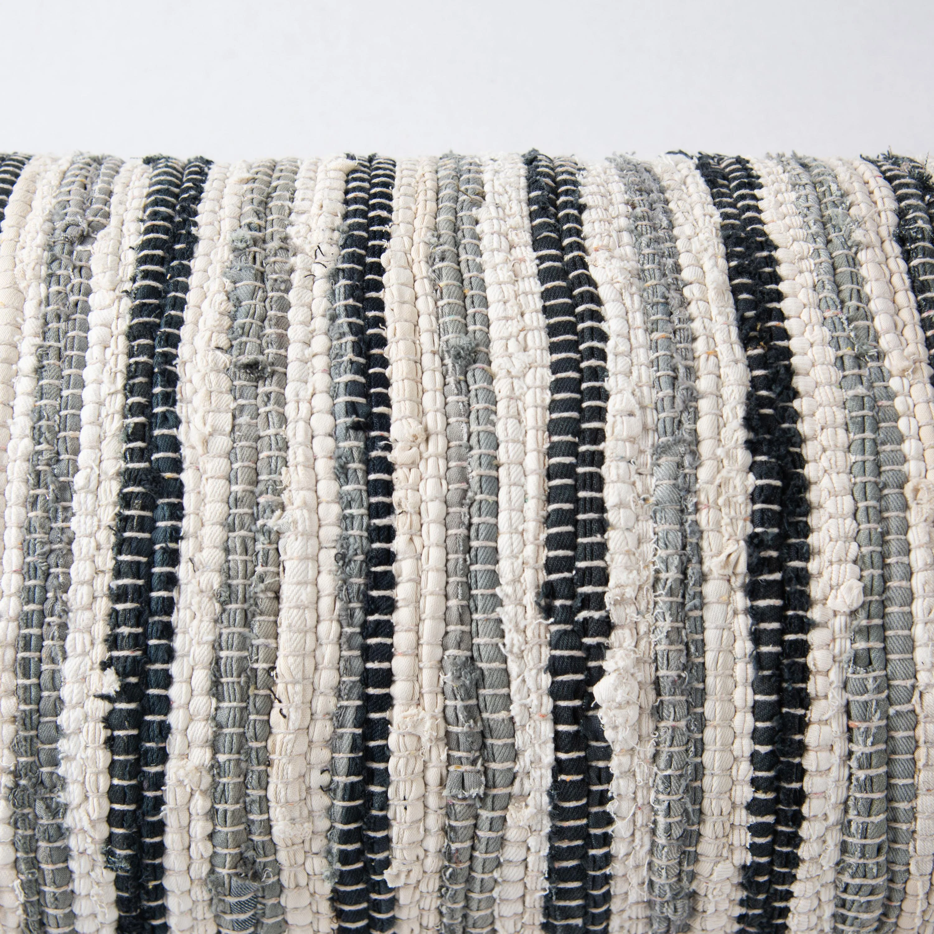 Woven Recycled Stripe Lumbar Pillow - Image 20