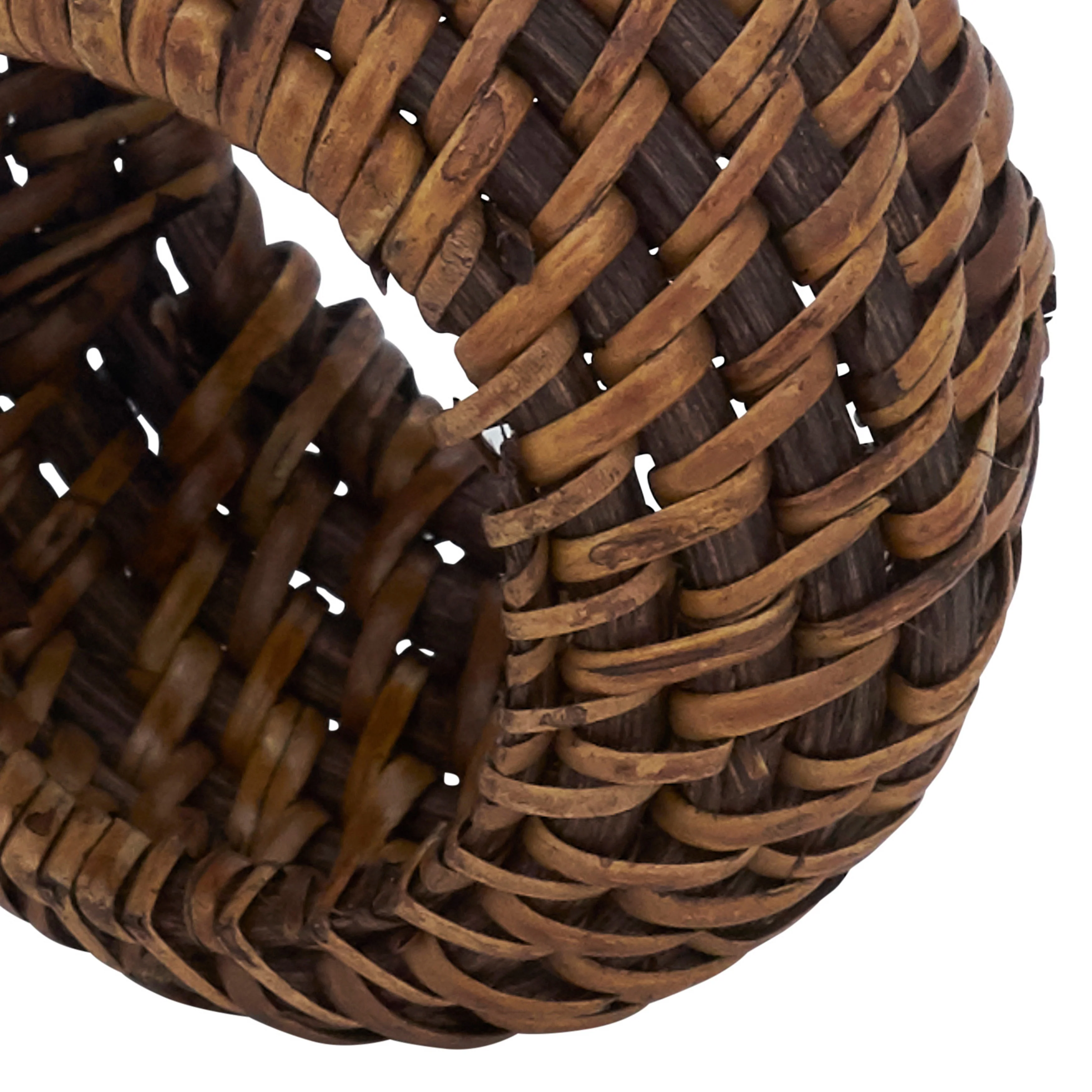 Woven Round Rattan Napkin Ring, Set of 4 - Image 5