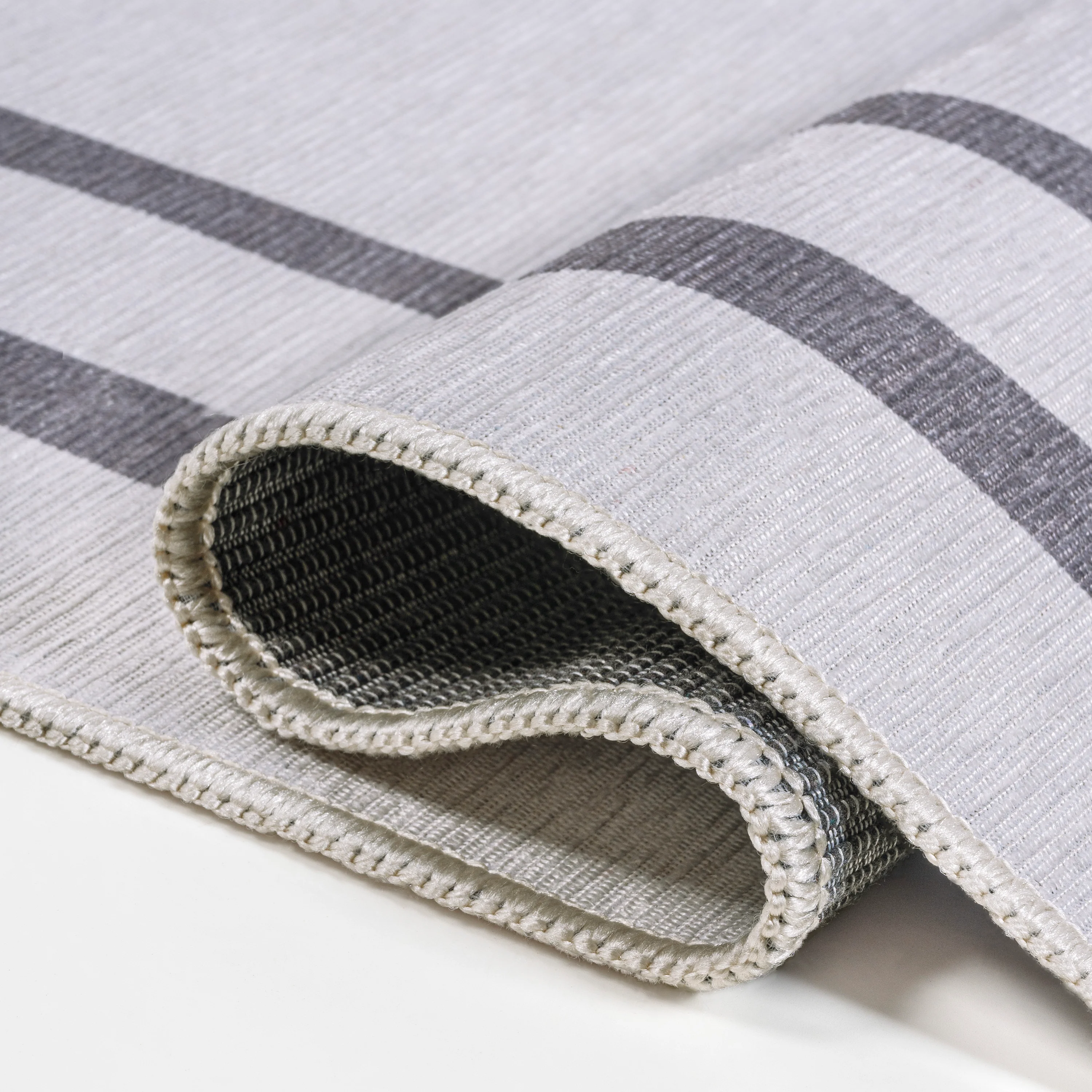 Sloane Classic 2-Stripe Border Washable Area Rug - Image 51