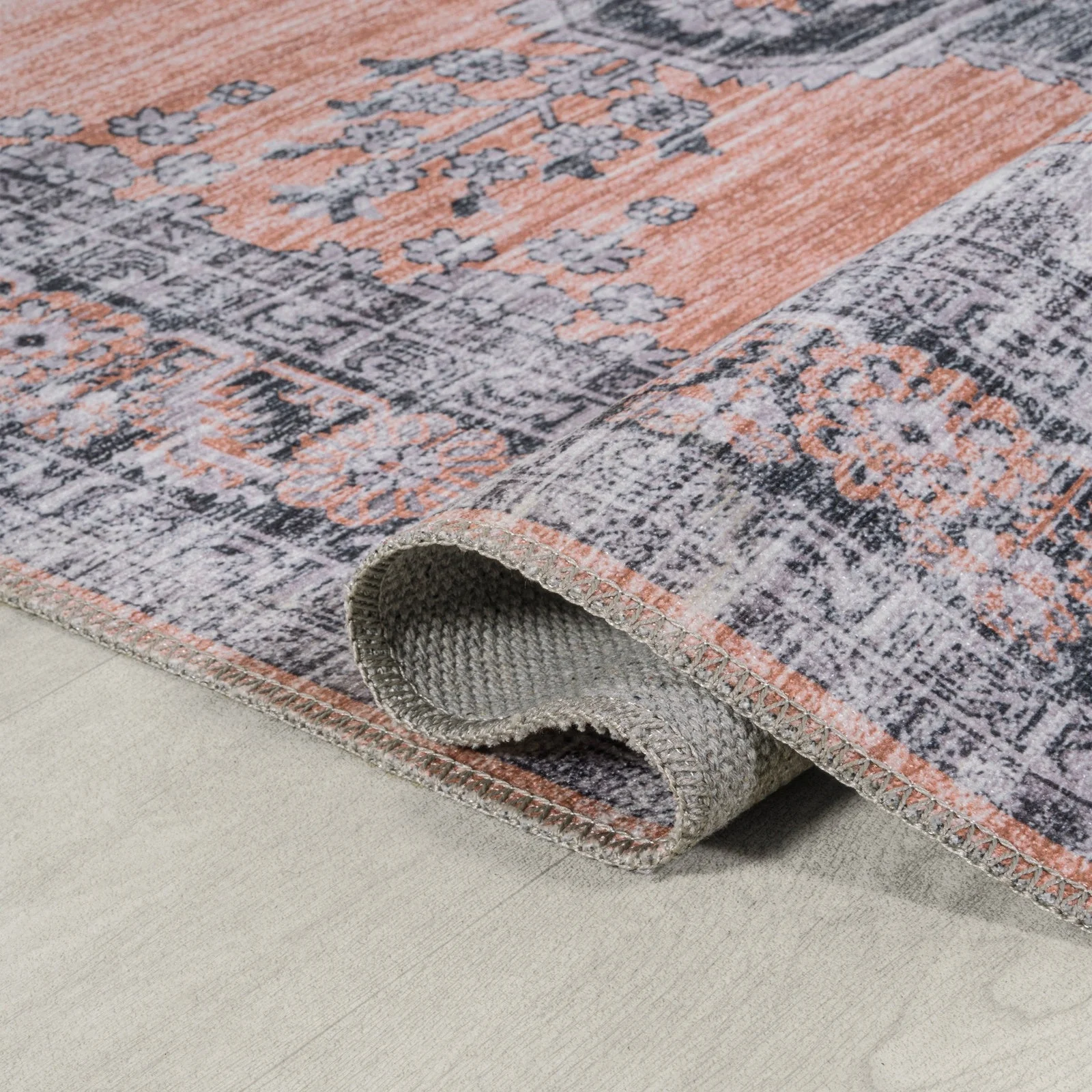 Wincer Chenille Cottage Medallion Machine-Washable Area Rug - Image 42