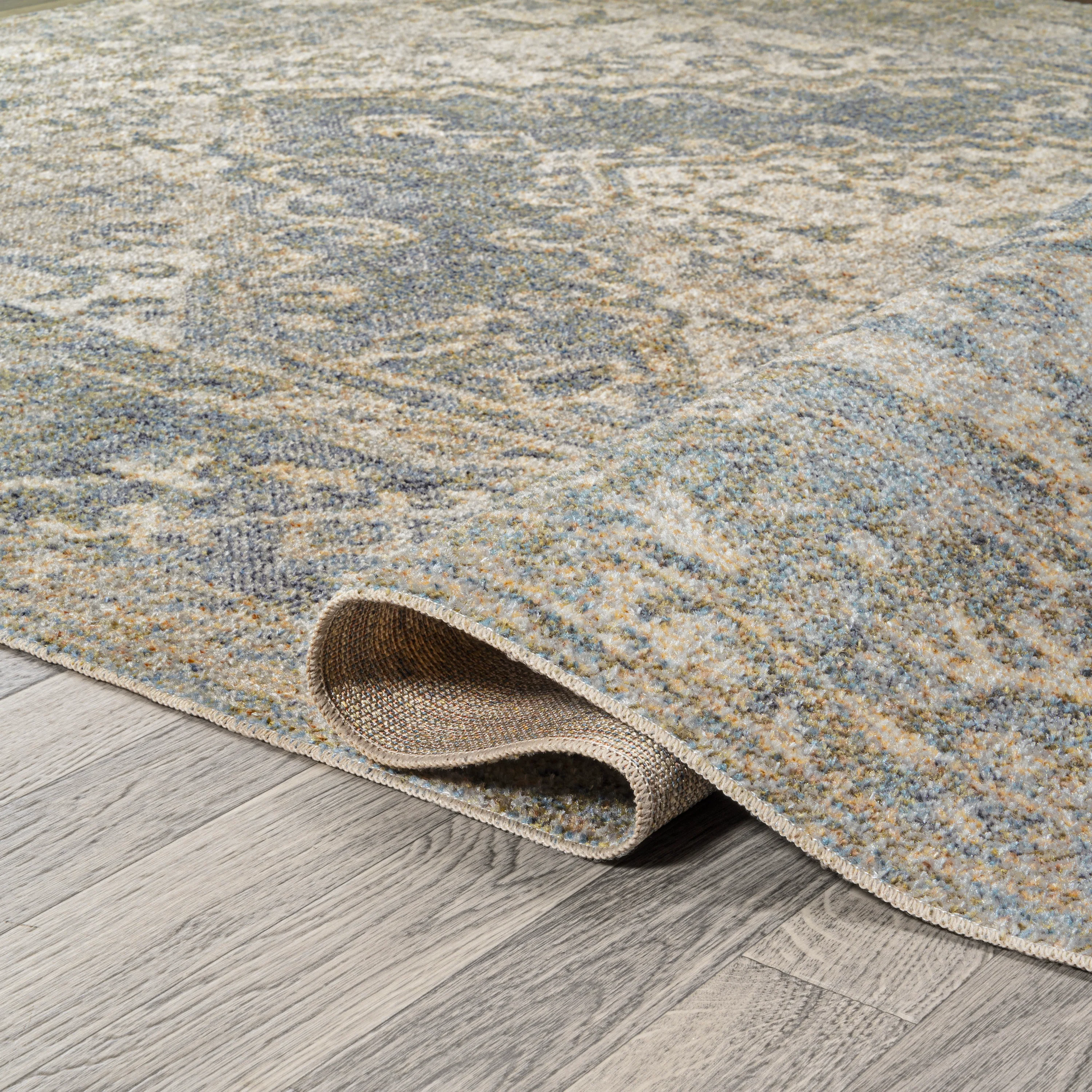 Pavel Distressed Medallion Low-Pile Machine-Washable Area Rug - Image 28