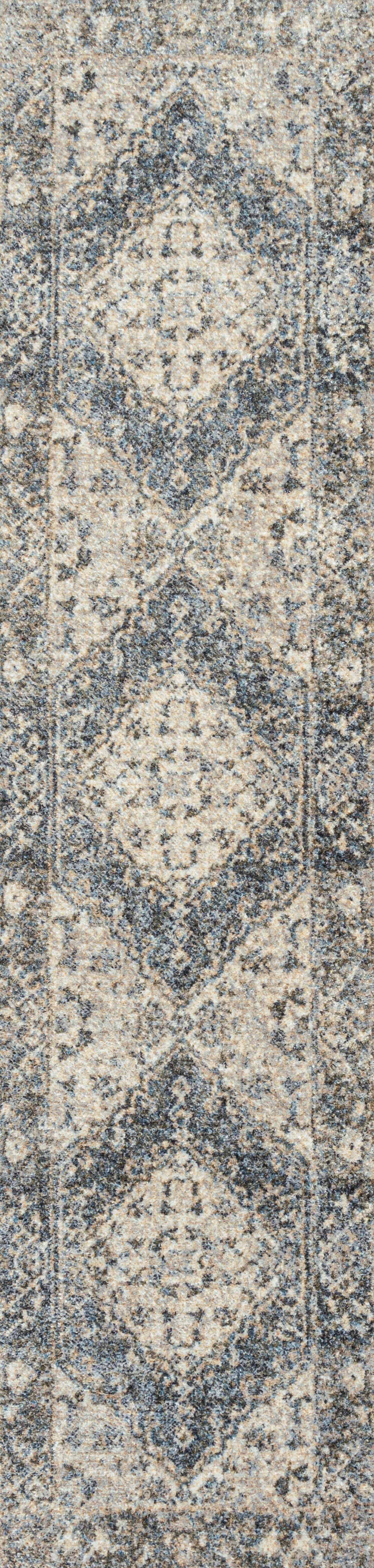 Pavel Distressed Medallion Low-Pile Machine-Washable Area Rug - Image 30