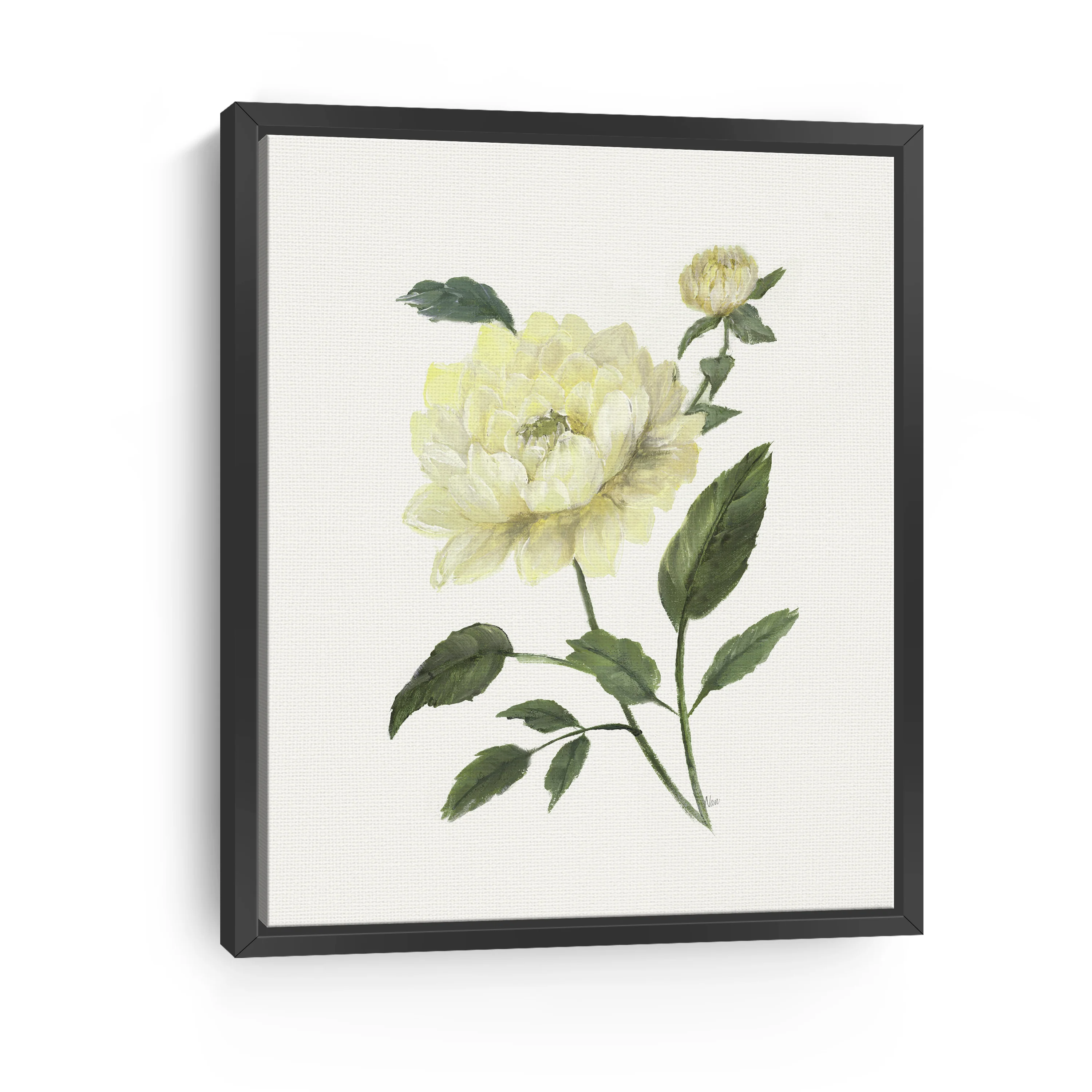 Yellow Rose II Canvas Giclee - Image 3