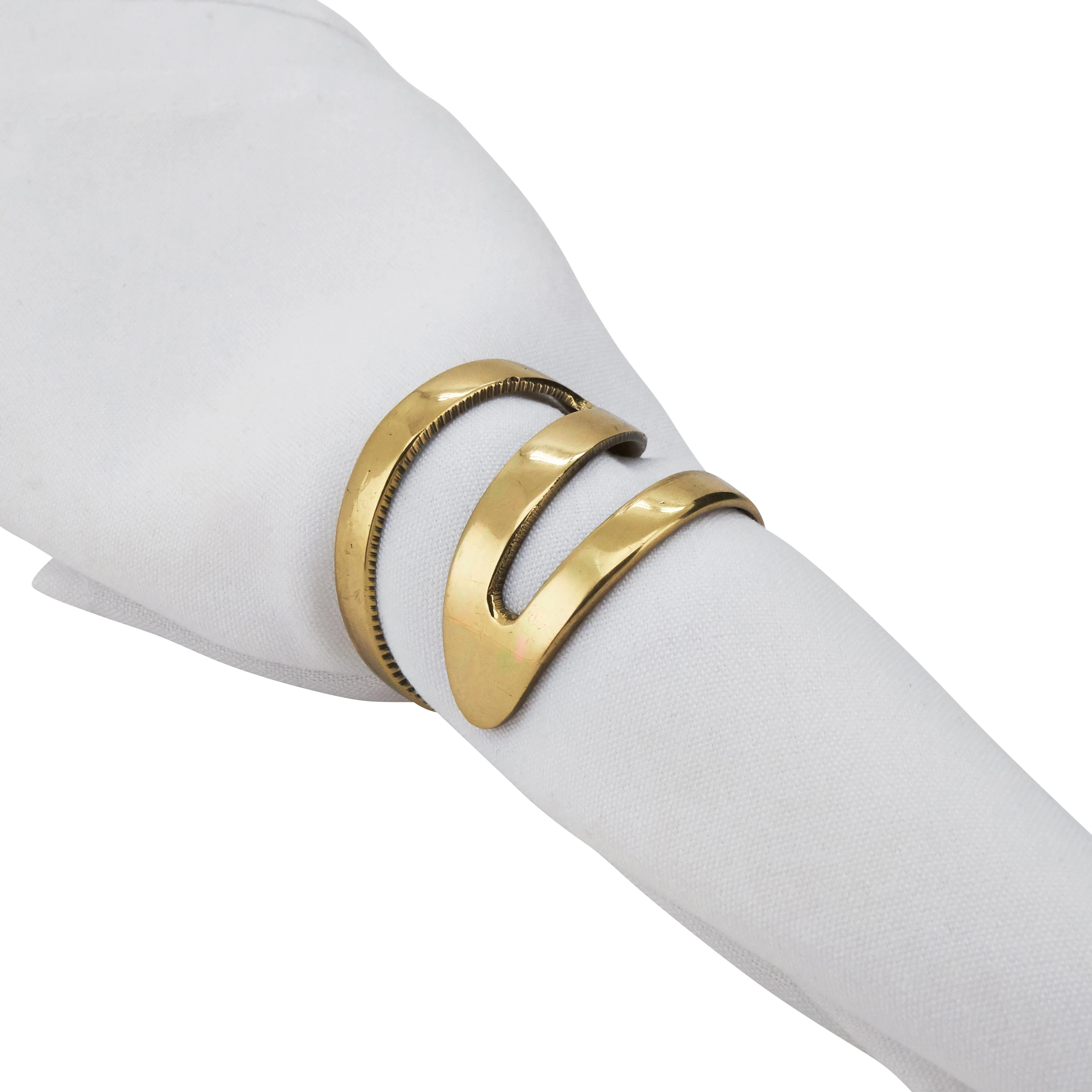 Zig Zag Napkin Ring, Set of 4 - Image 3
