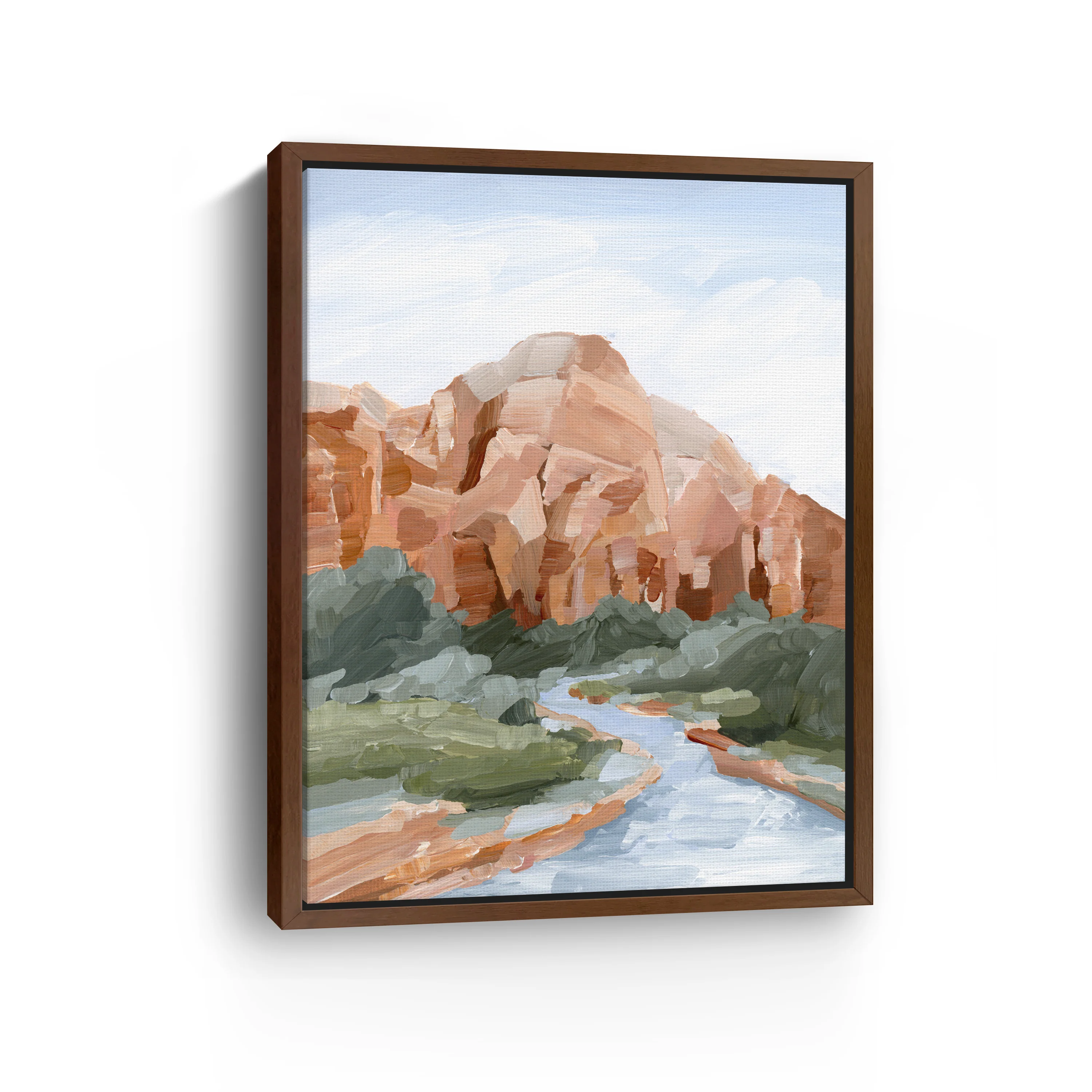 Zion 1 Utah Virgin River National Park Landscape Canvas Giclee - Image 6